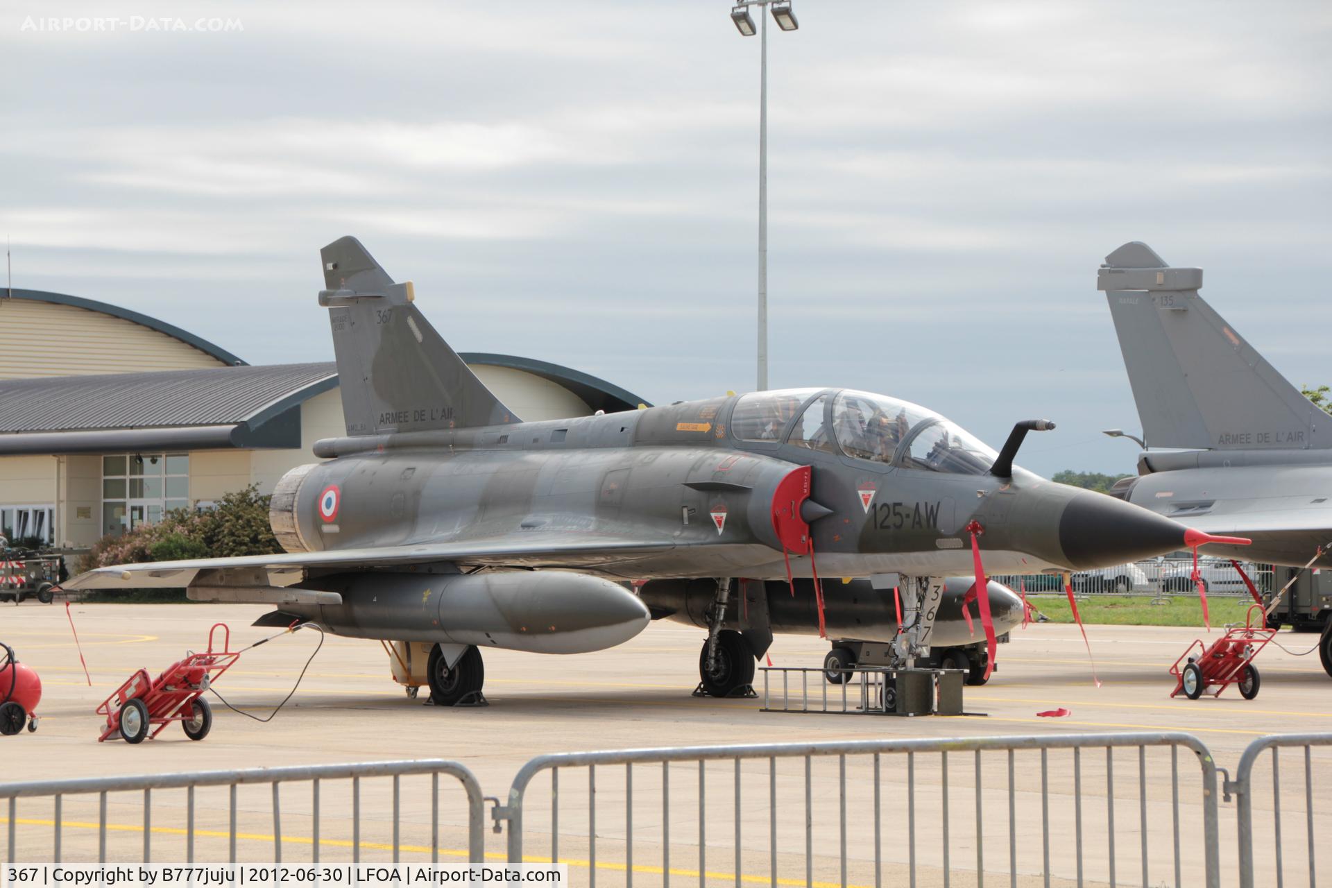 367, Dassault Mirage 2000N C/N 362, at Avord AirShow 2012