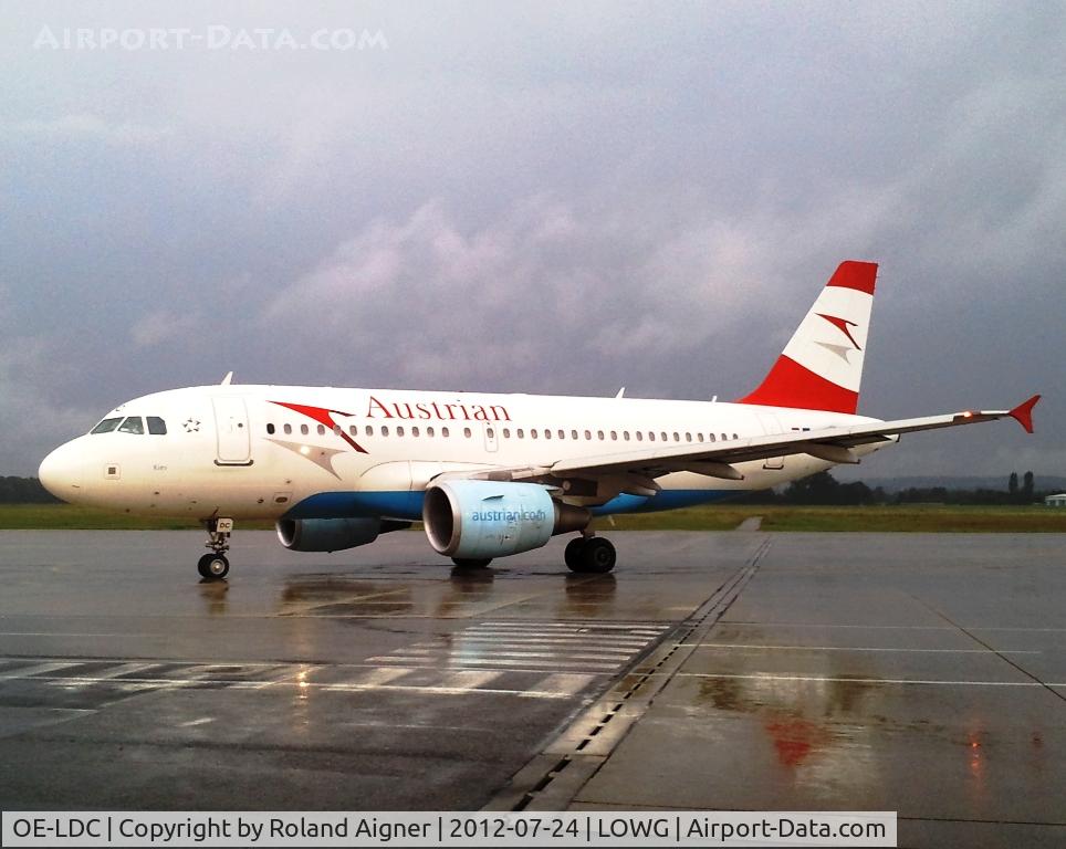 OE-LDC, 2004 Airbus A319-112 C/N 2262, Verregneter Abend