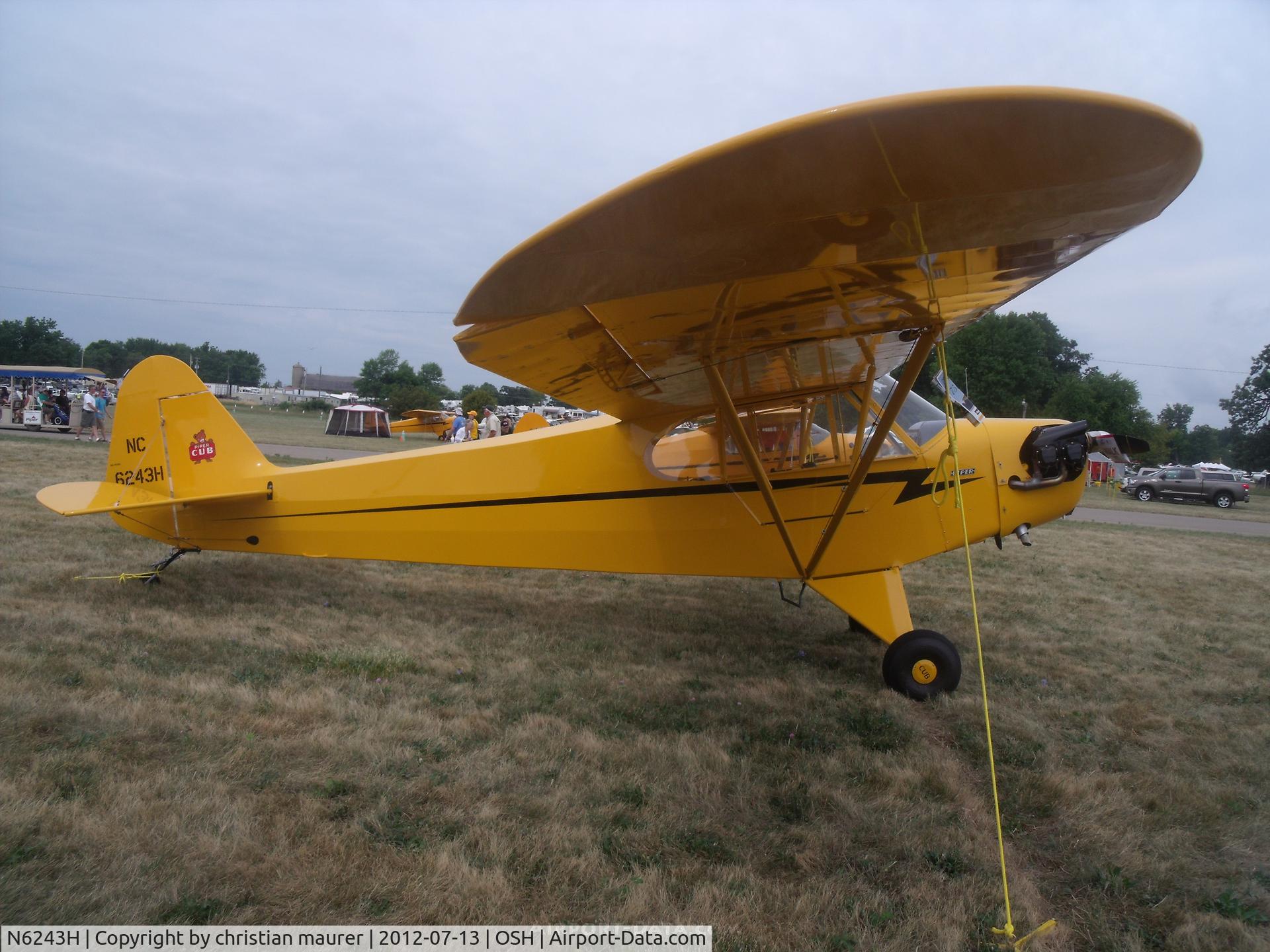 N6243H, 1946 Piper J3C-65 Cub C/N 19418, j3 cub