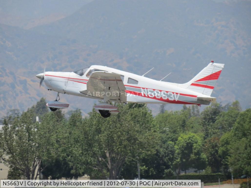N5663V, Piper PA-28-161 C/N 28-7716193, Climbing out from 26L