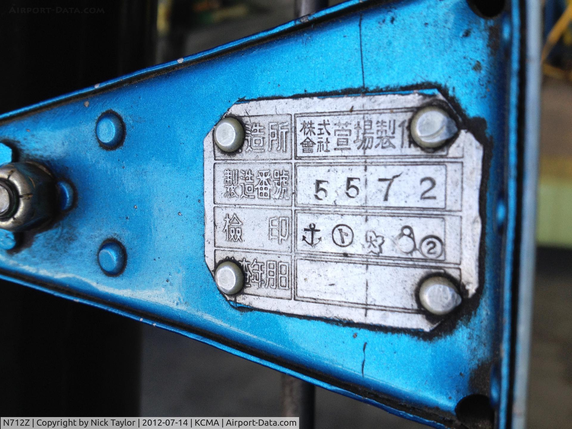 N712Z, 1942 Mitsubishi A6M3 Reisen (Zero) C/N 3869, Left gear leg detail