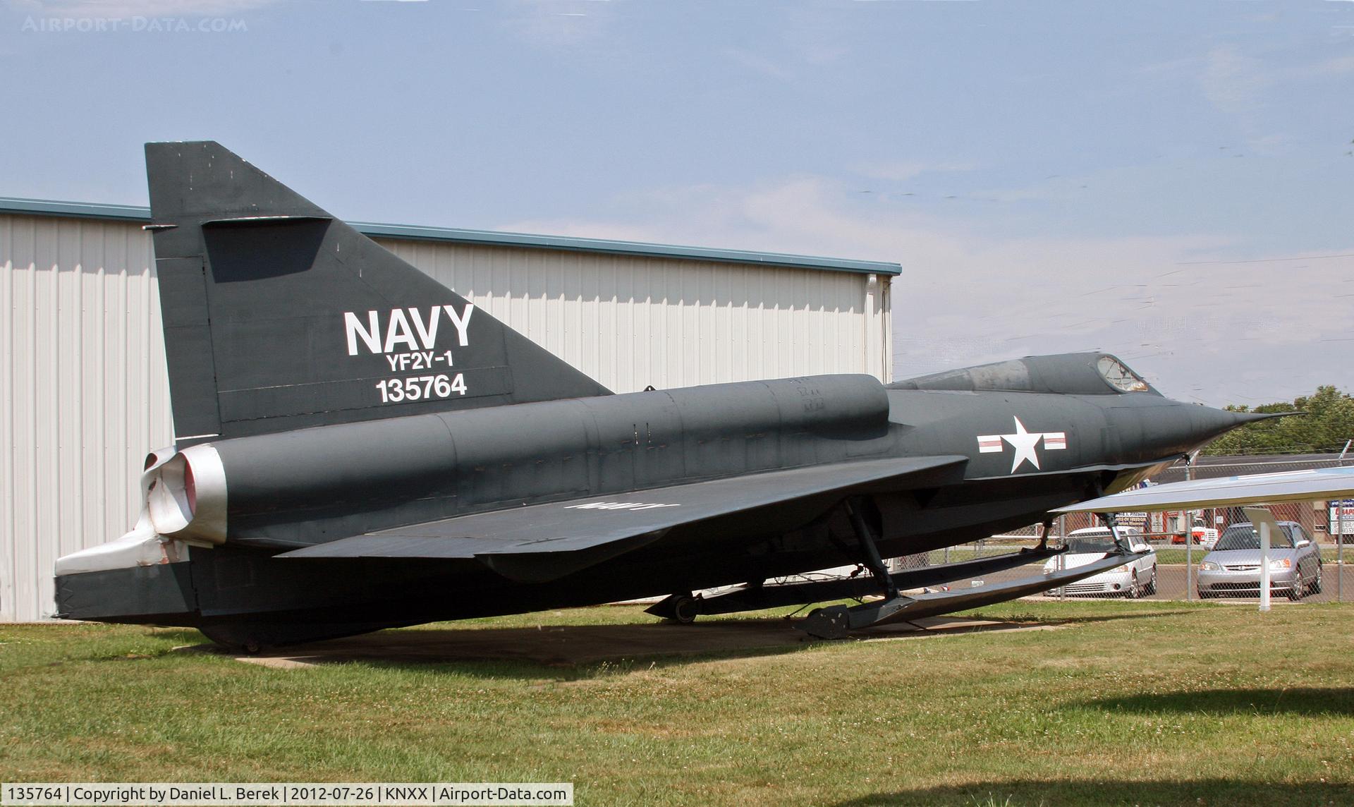 135764, 1955 Convair YF2Y-1 Sea Dart C/N 5, This is one of four surviving prototypes of the Sea Dart (one XF2Y crashed); she is preserved at the Wings of Freedom Museum.