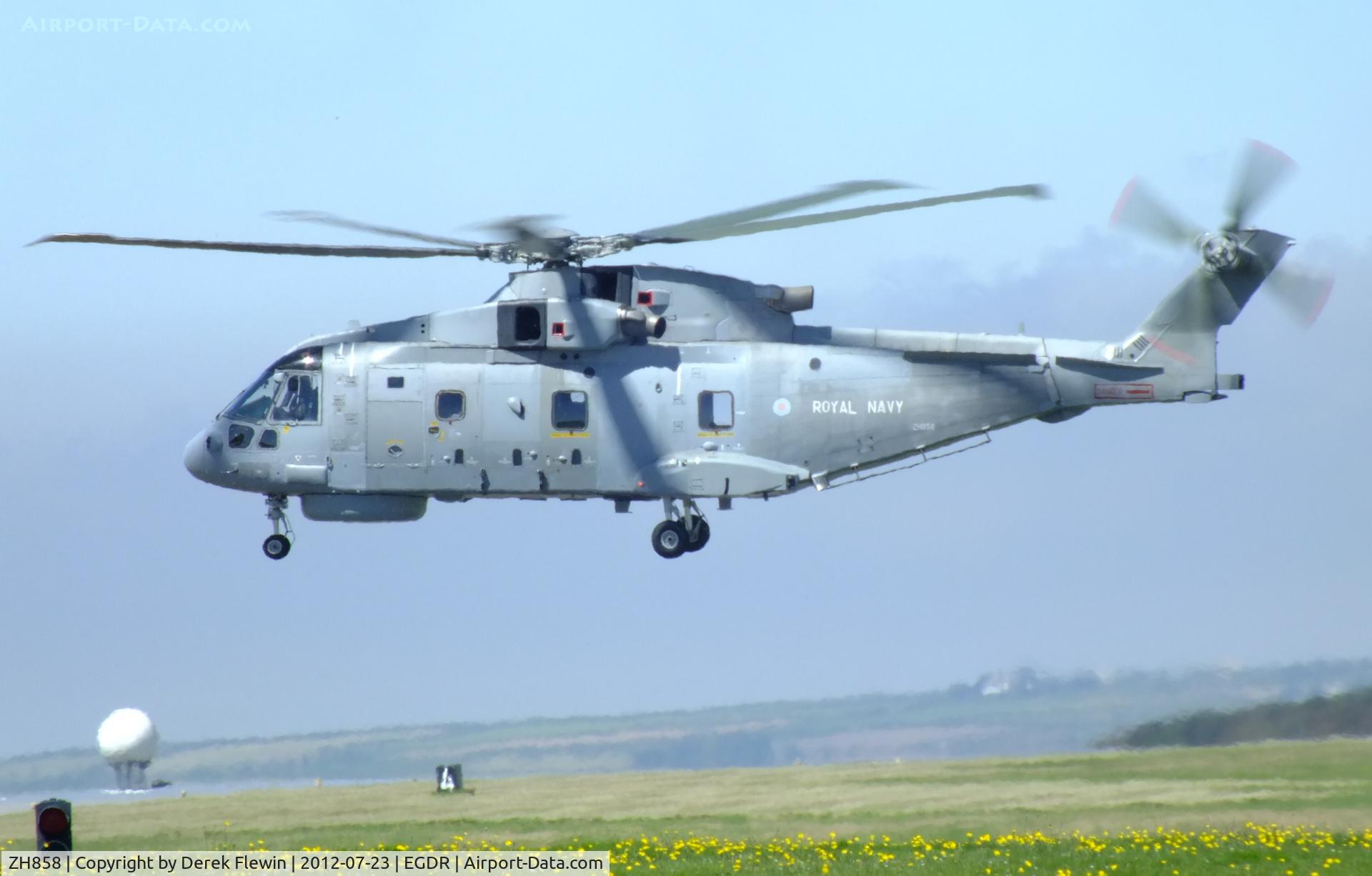 ZH858, 2002 AgustaWestland EH-101 Merlin HM1 (Mk111) C/N 50155/RN38, 820 NAS, RNAS Culdrose, Carrier Based Anti-Submarine Warfare.