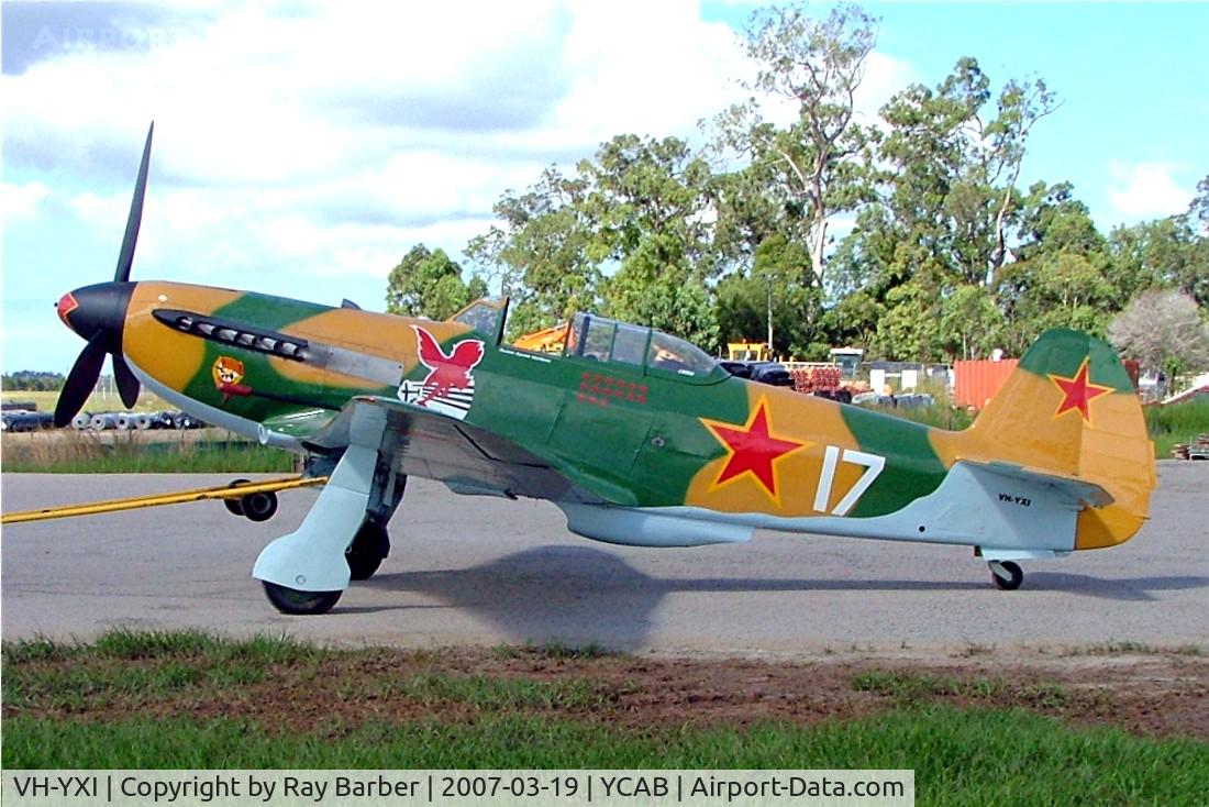 VH-YXI, 2003 Yakovlev Yak-9UM C/N 0470409, Also marked 