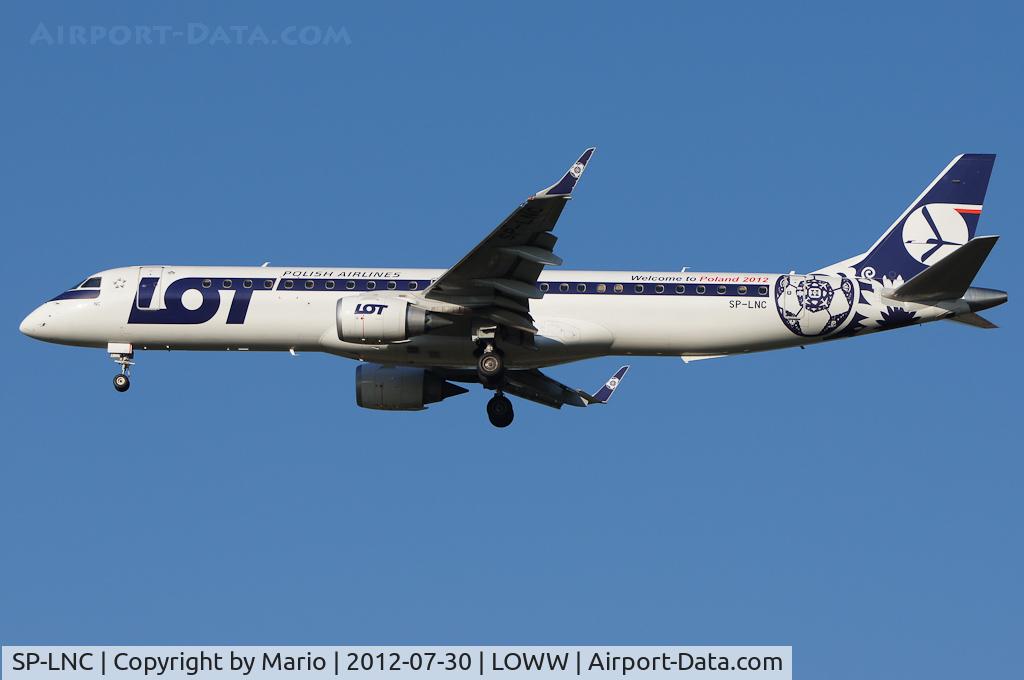 SP-LNC, 2011 Embraer 195LR (ERJ-190-200LR) C/N 19000462, Welcome to Poland 2012