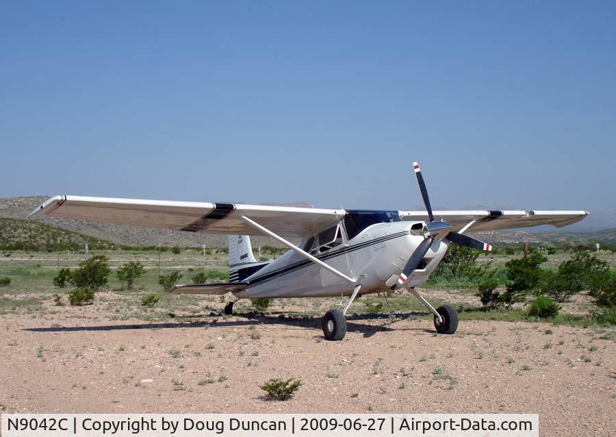 N9042C, 1954 Cessna 180 C/N 31090, Seen at the airstrip at Stillwell's RV Park in Heath Canyon, Texas