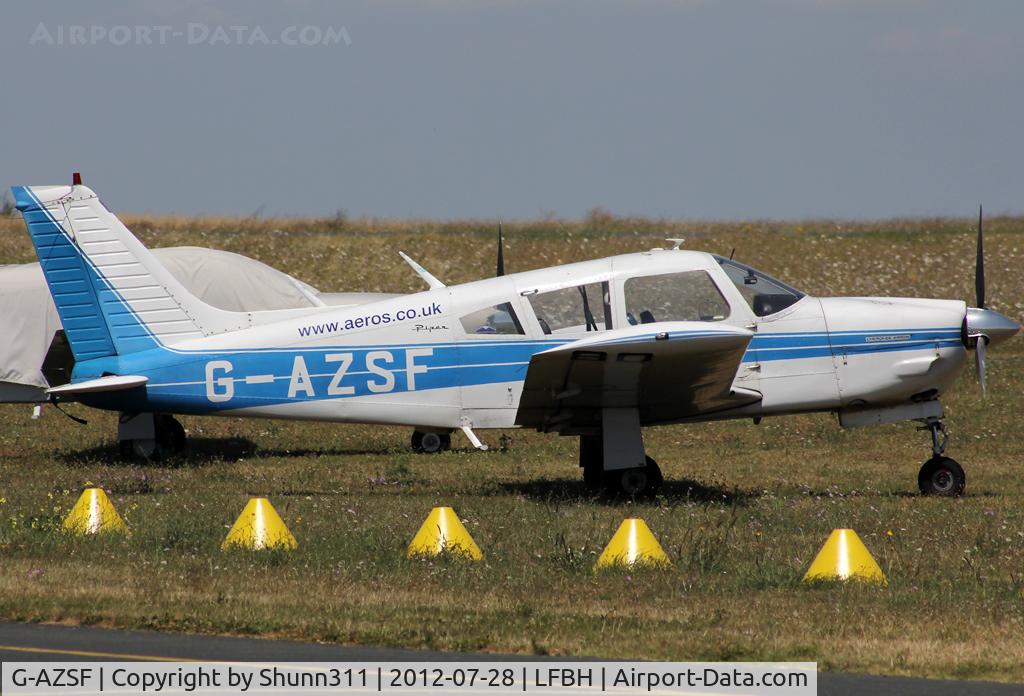 G-AZSF, 1972 Piper PA-28R-200-2 Cherokee Arrow II C/N 28R-7235048, Parked in the grass...