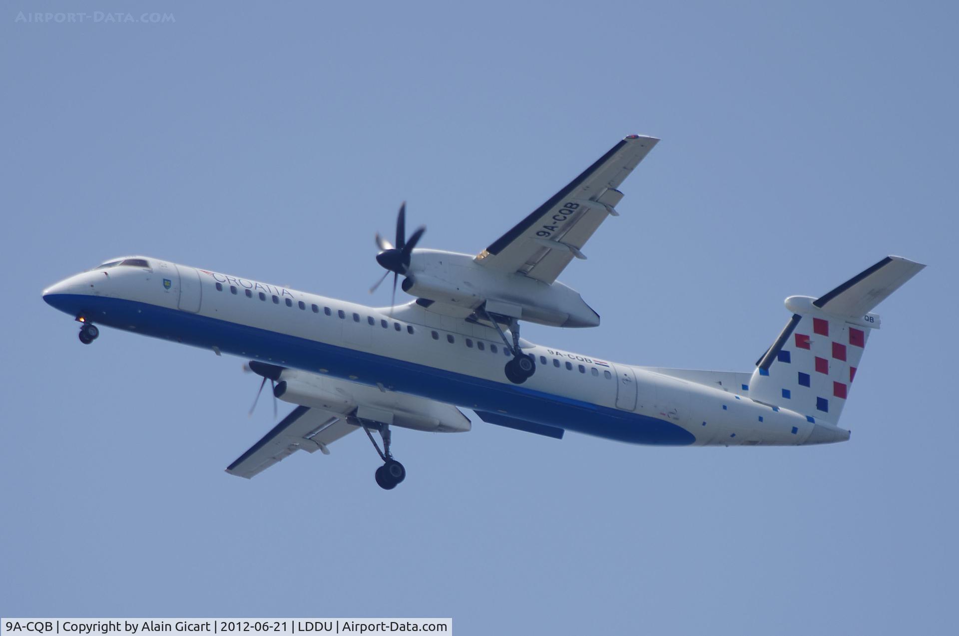 9A-CQB, 2008 De Havilland Canada DHC-8-402Q Dash 8 C/N 4211, Approach Dubrovnik airport