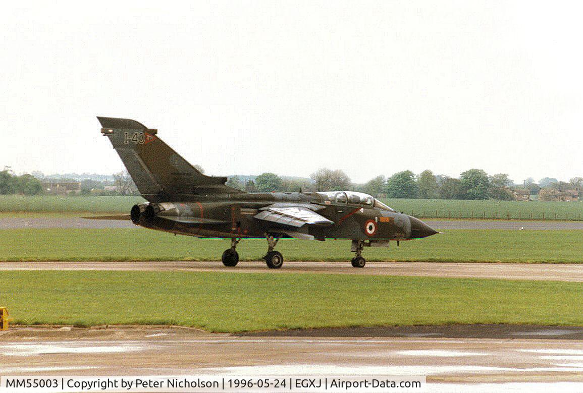 MM55003, Panavia Tornado IDS(T) C/N 108/IST004/5009, Tornado IDS of the Italian component of the Tri-National Tornado Training Establishment (TTTE) at RAF Cottesmore in May 1996.