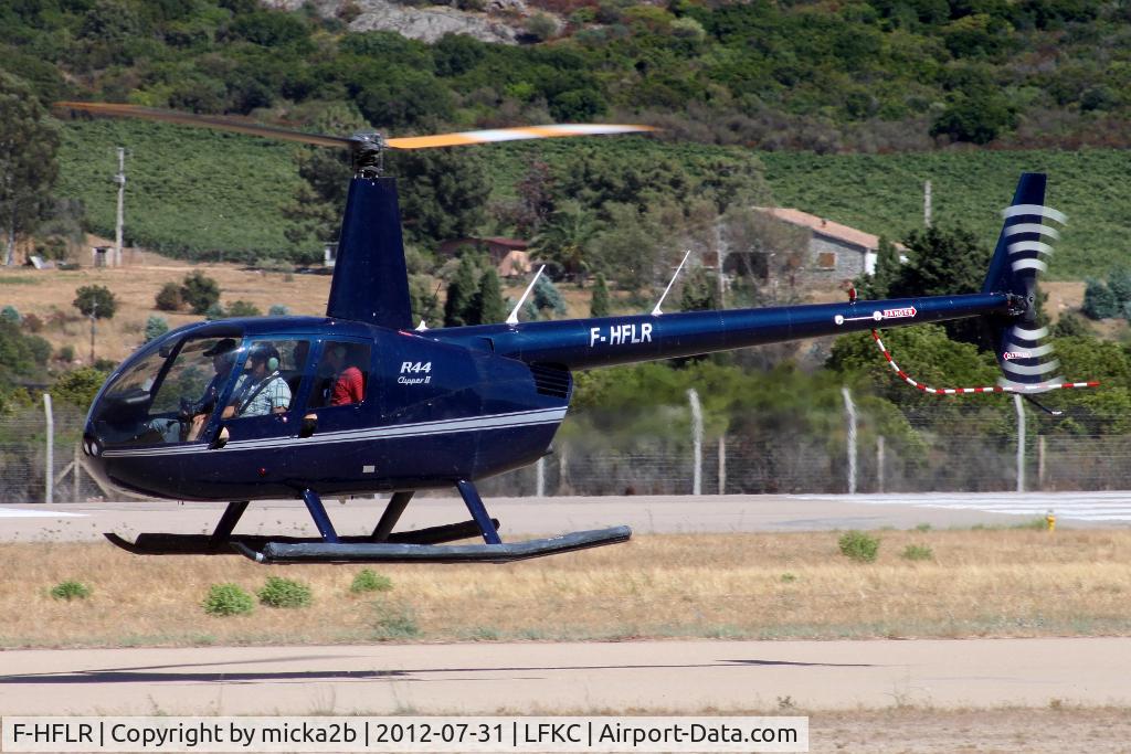 F-HFLR, Robinson R44 Clipper II C/N 12242, In flight for departure