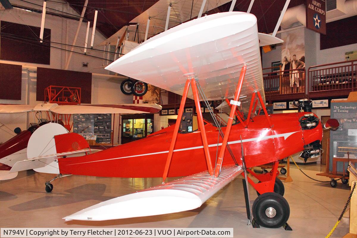 N794V, 1931 Fleet Model 7 C/N 375, At Pearson Airport Museum , Vancouver , WA , USA
