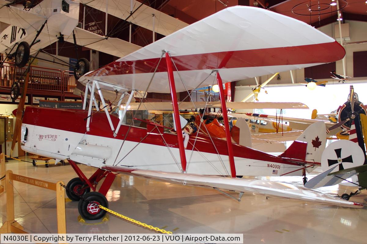 N4030E, 1967 De Havilland Canada DH-82C Tiger Moth C/N DHC902, At Pearson Airport Museum , Vancouver , WA , USA