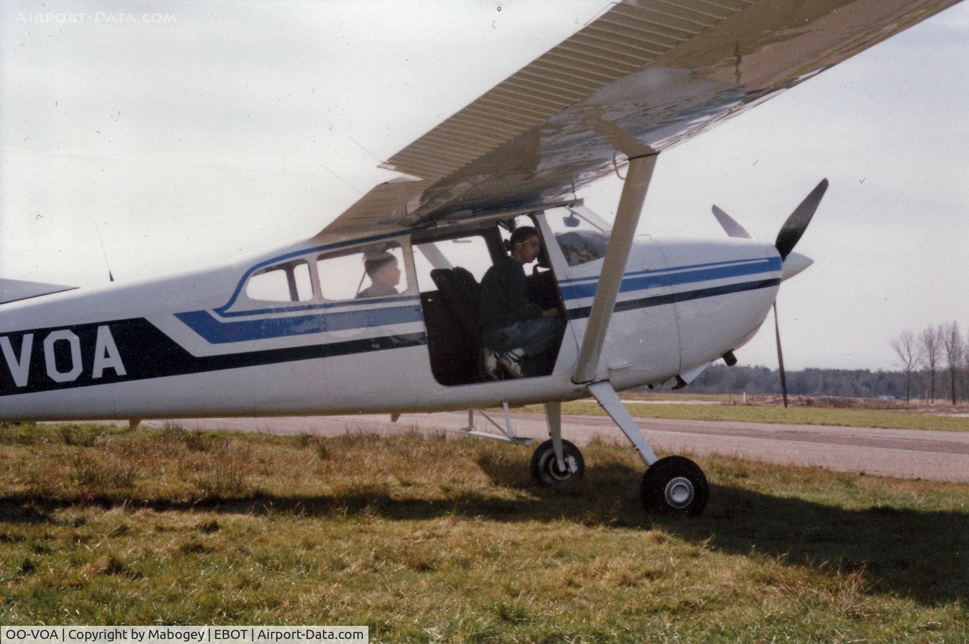 OO-VOA, 1978 Reims A185F C/N 0005, The OO-VOA at Oud-Turnhout airfield end 80's.