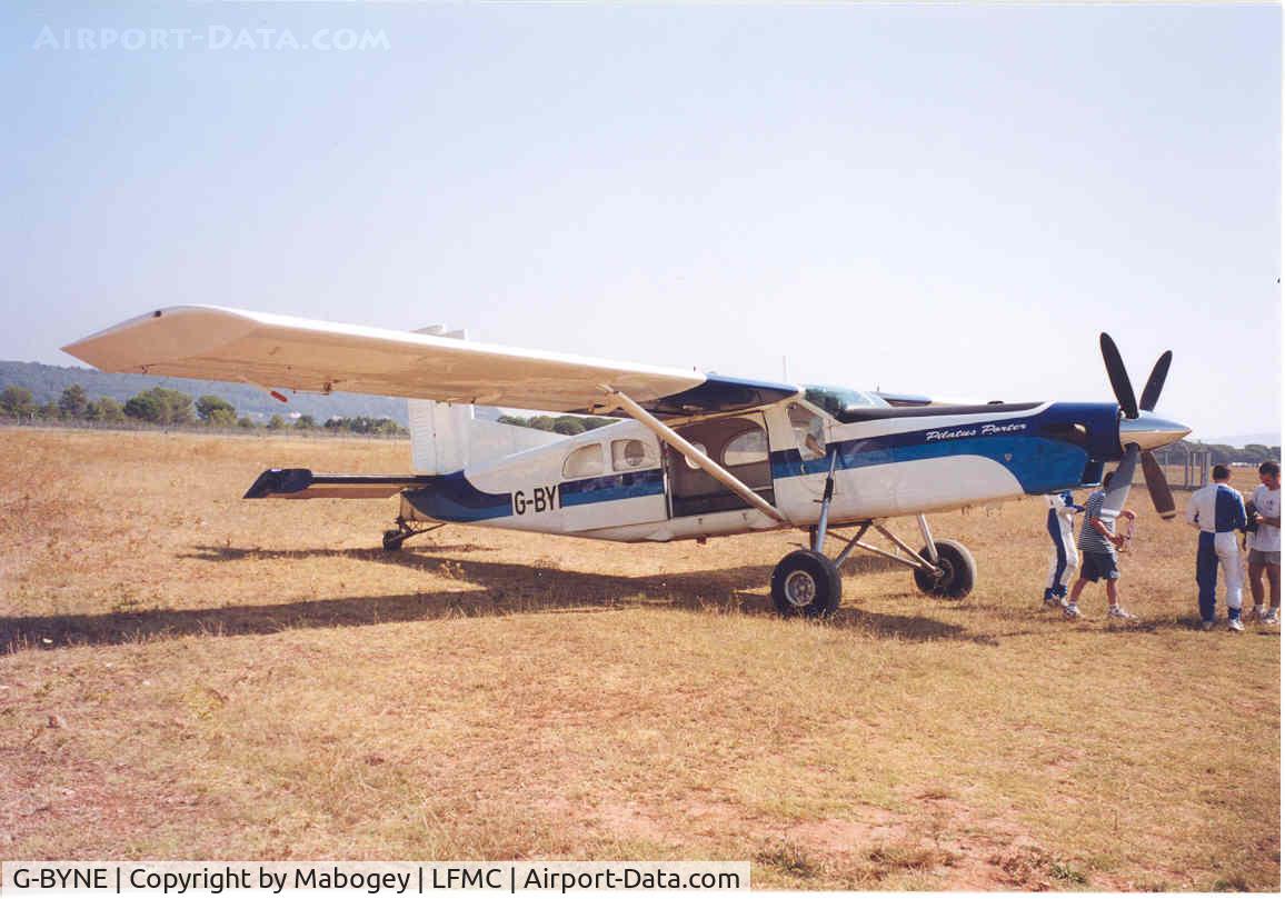 G-BYNE, 1967 Pilatus PC-6/B2-H4 Turbo Porter C/N 631, The G-Byne at Le Luc august 2000.