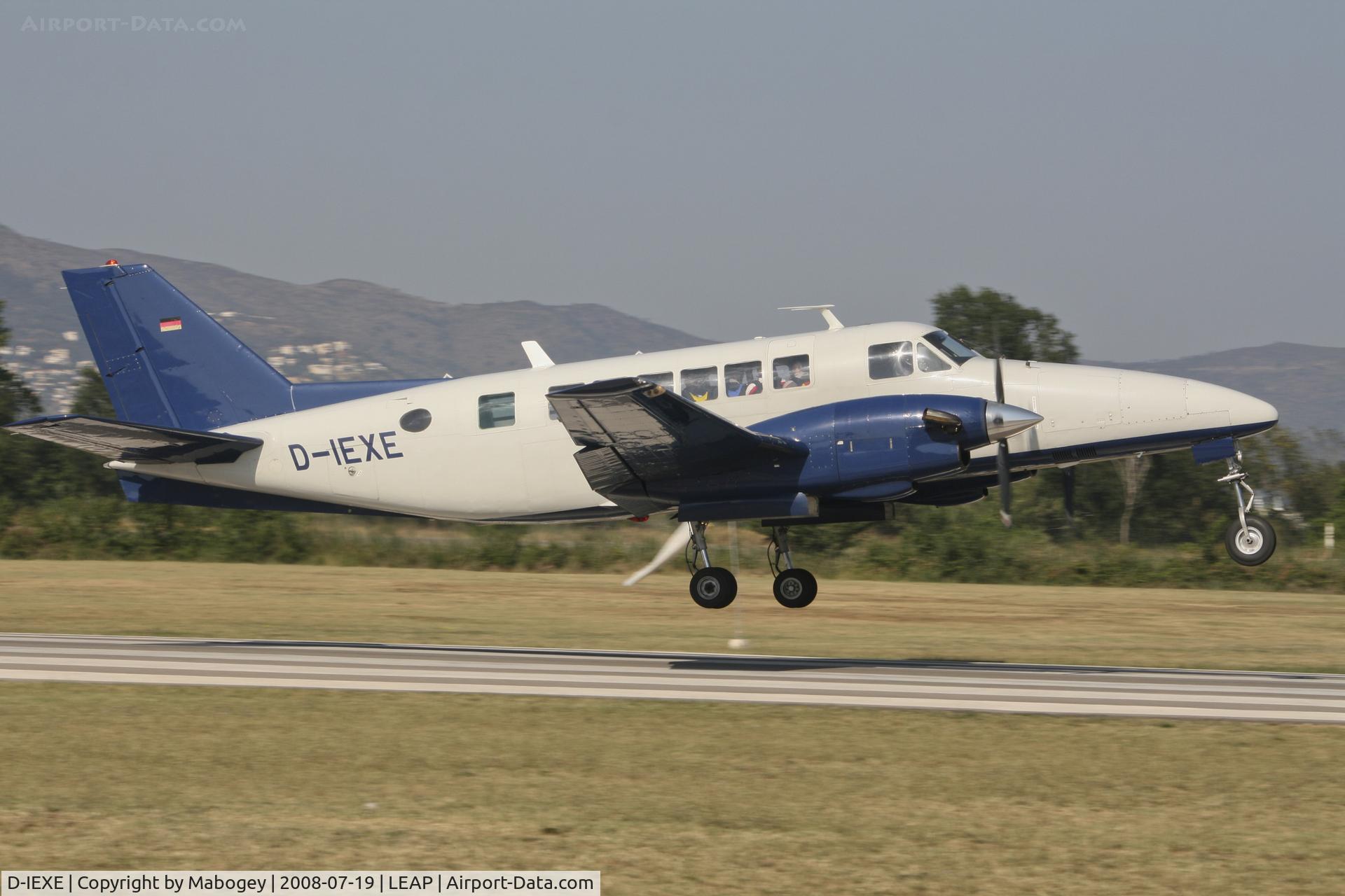 D-IEXE, 1969 Beech 99 Airliner C/N U-46, Takeoff from LEAP (Ampuria Brava).