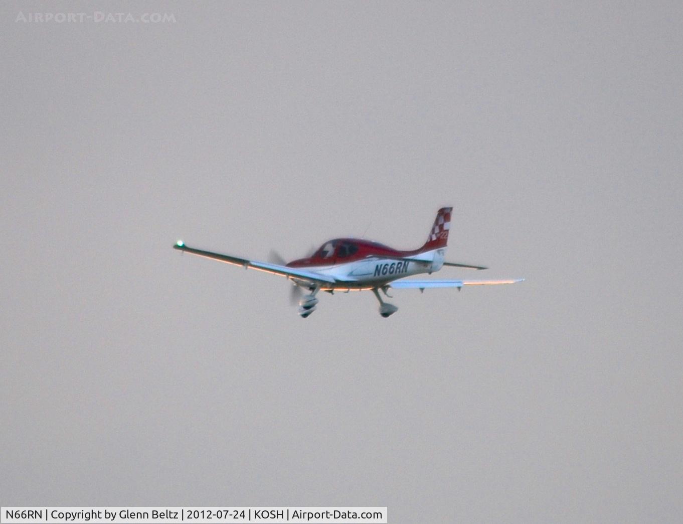 N66RN, Cirrus SR22 C/N 3796, Departing EAA Airventure/Oshkosh on 24 July 2012