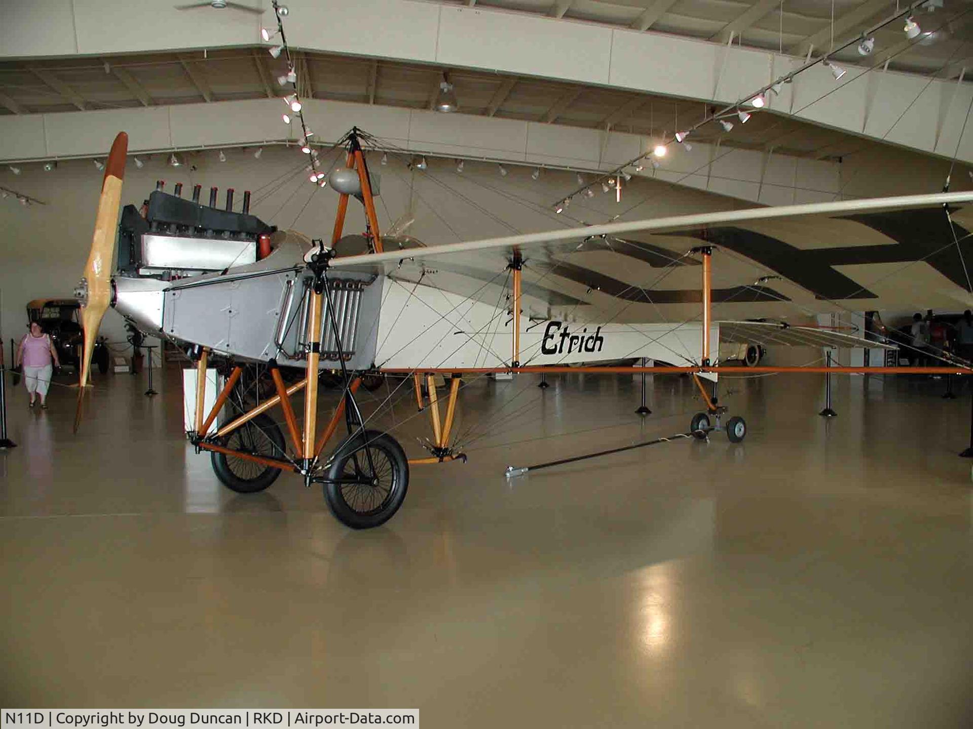 N11D, 1990 Etrich Taube Replica C/N D2, Seen at Owls Head Transportation Museum at Knox County Regional Airport in Rockland, Maine