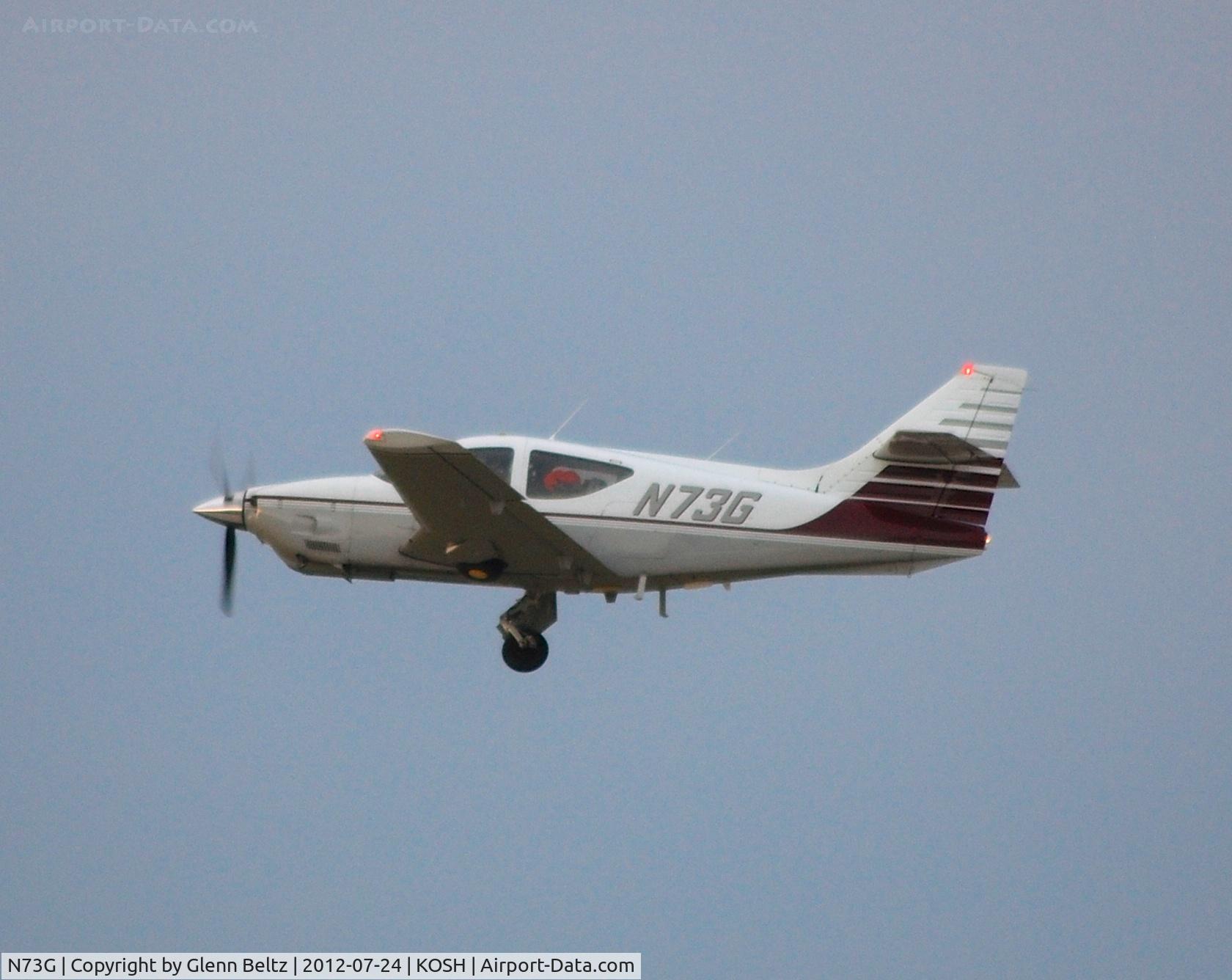 N73G, 1979 Rockwell International 114A Commander C/N 14515, Departing from EAA Airventure/Oshkosh on 24 July 2012