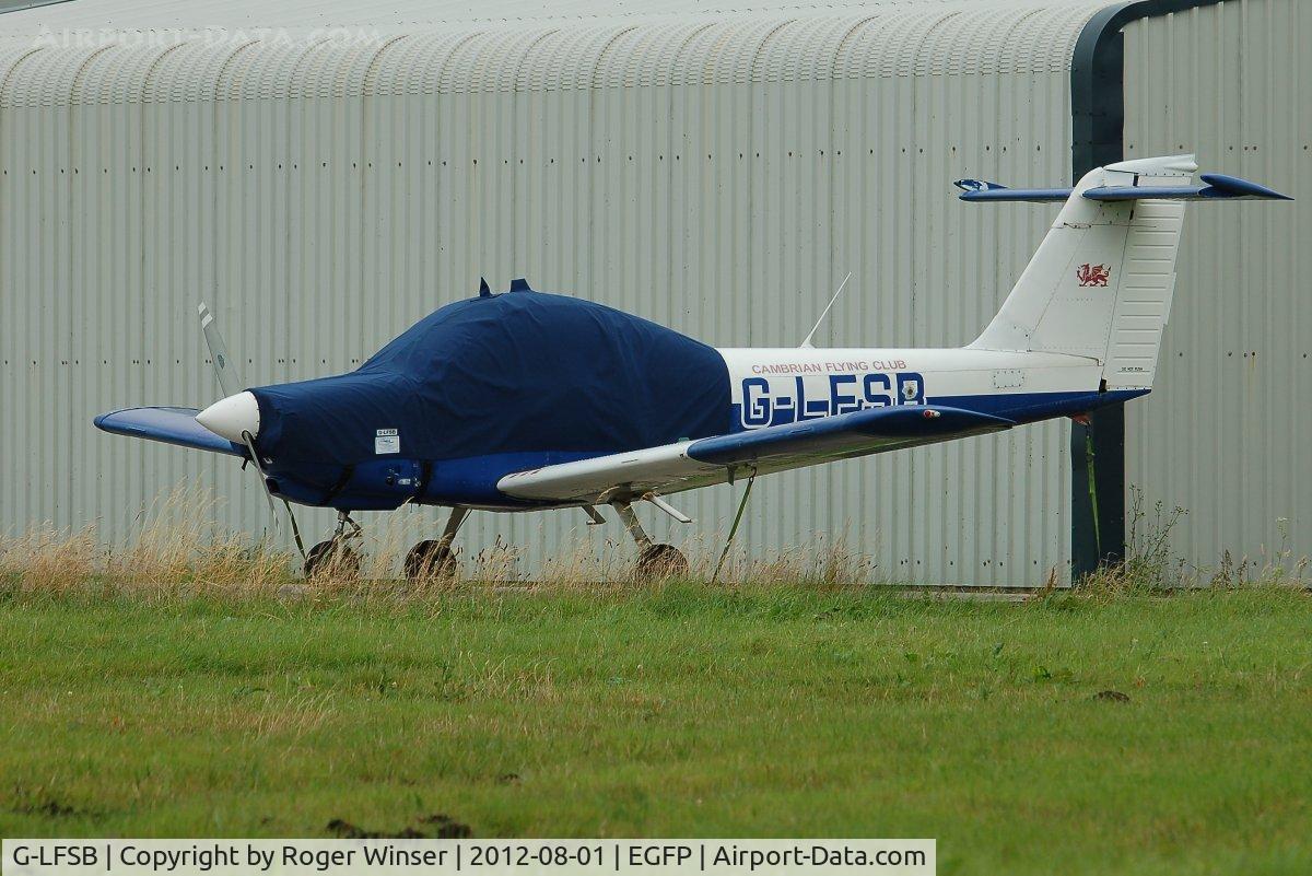 G-LFSB, 1978 Piper PA-38-112 Tomahawk Tomahawk C/N 38-78A0072, Resident Piper Tomahawk. Former Liverpool Flying School and Cambrian Flying Club aircraft