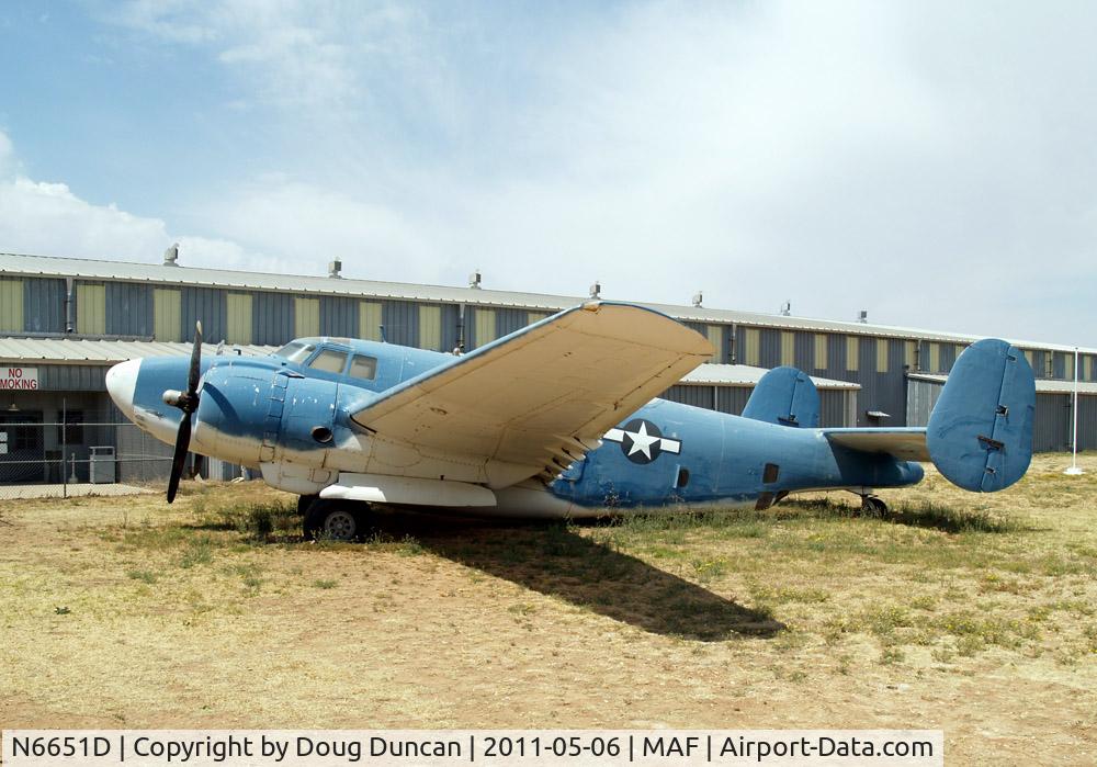 N6651D, 1962 Lockheed PV-2D Harpoon C/N 15-1503, Seen at the CAF Airpower Museum in Midland, Texas