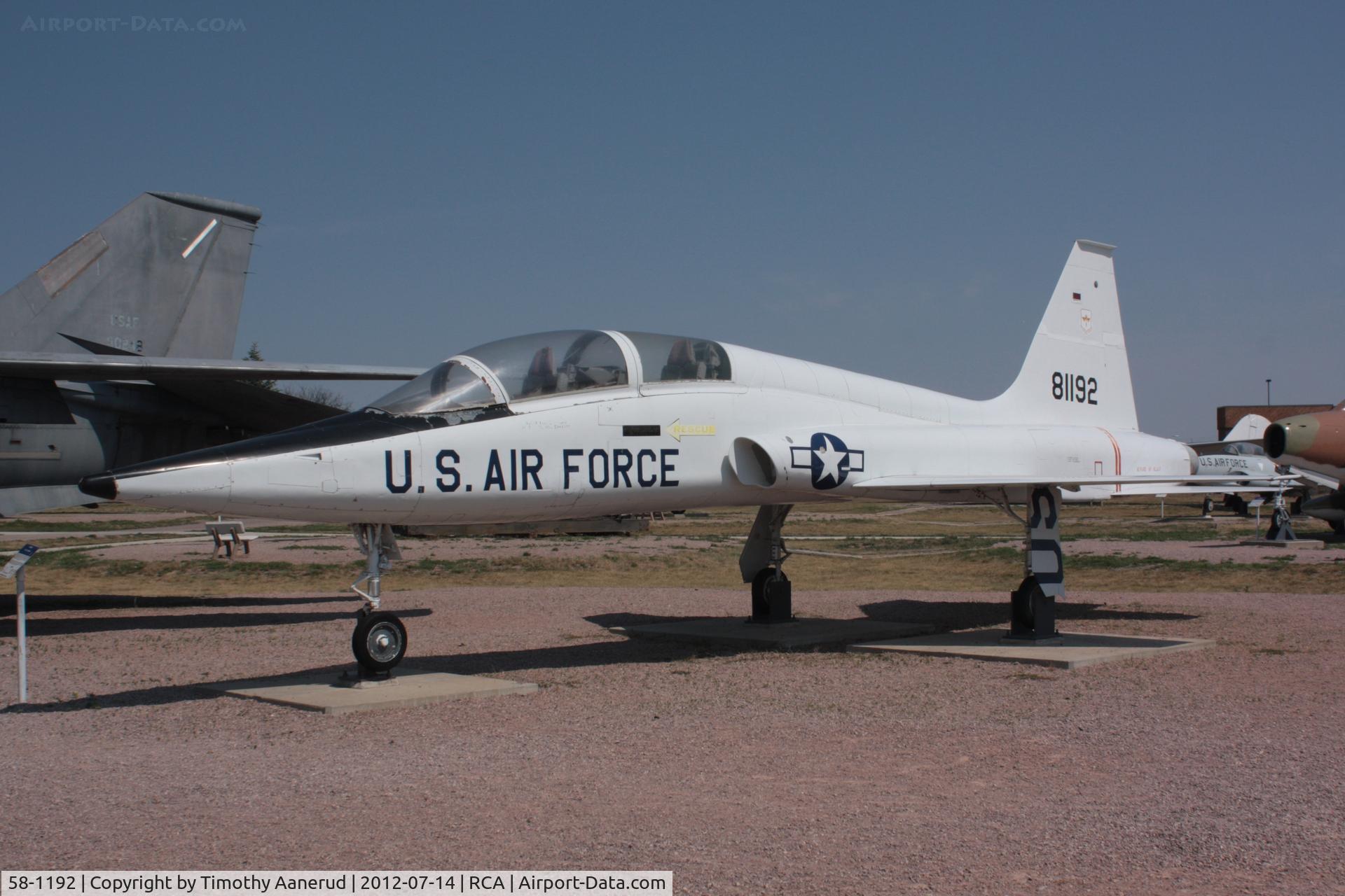 58-1192, 1958 Northrop YT-38A Talon C/N N.5002, 1958 Northrop YT-38A-05-NO Talon, c/n: 5002