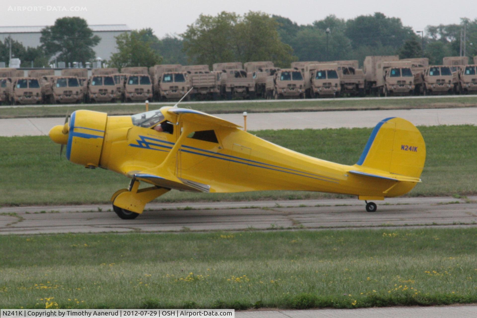 N241K, 1939 Beech D17S Staggerwing C/N 287, Departing Airventure 2012