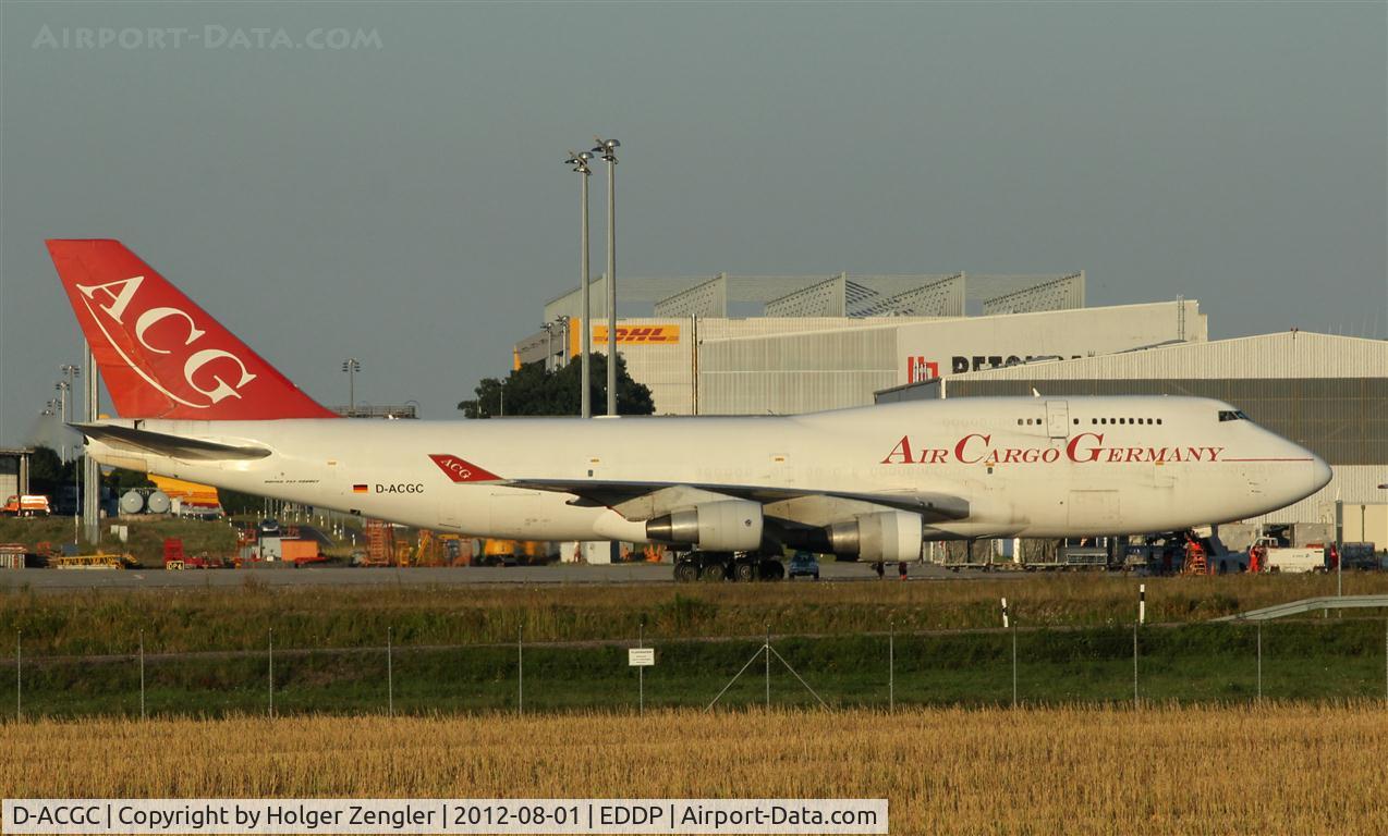 D-ACGC, 1991 Boeing 747-412/BCF C/N 24975, At stop over on ride from FRA to ALA......