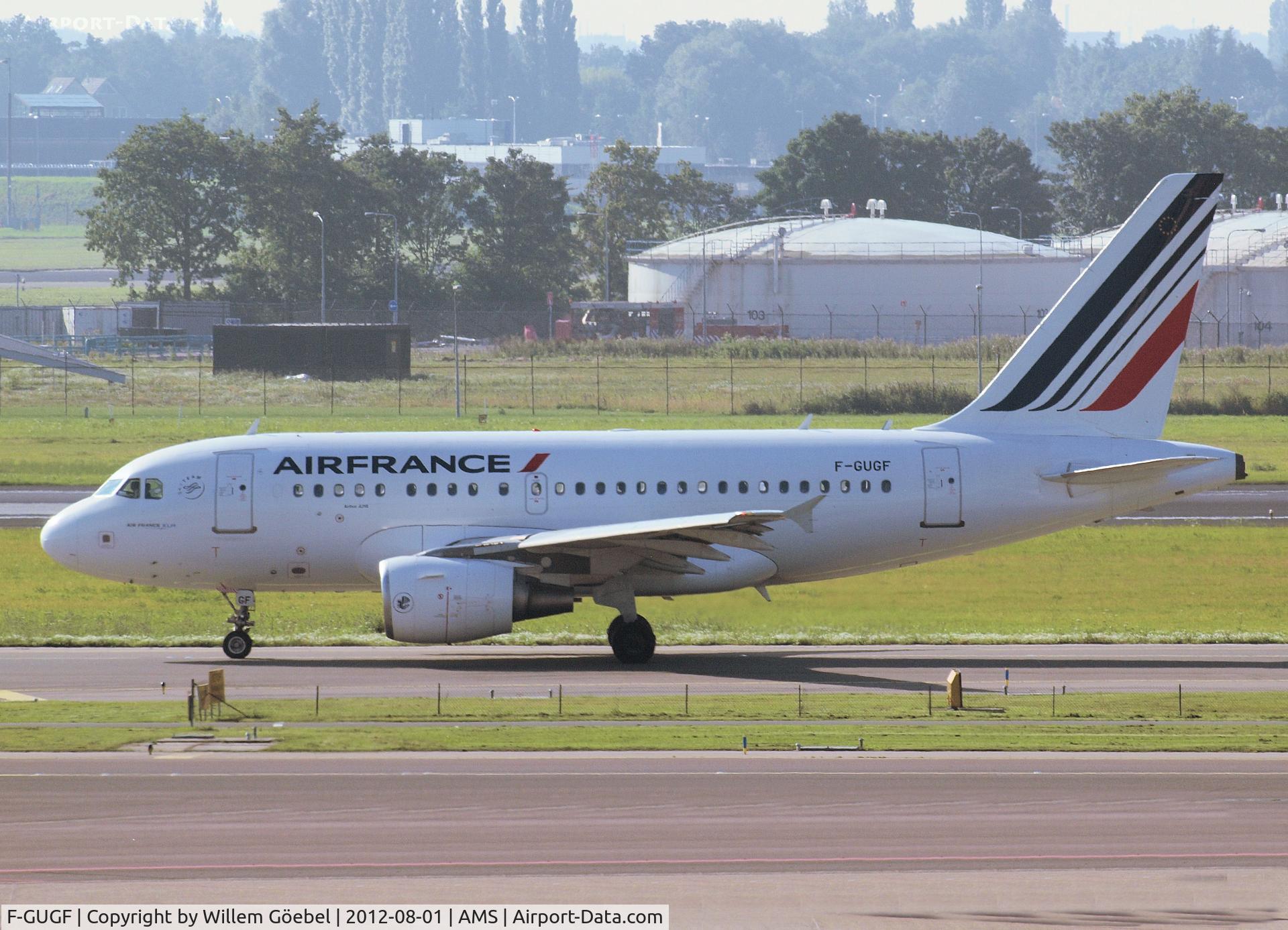 F-GUGF, 2004 Airbus A318-111 C/N 2109, Taxi to the gate of Schiphol Airport