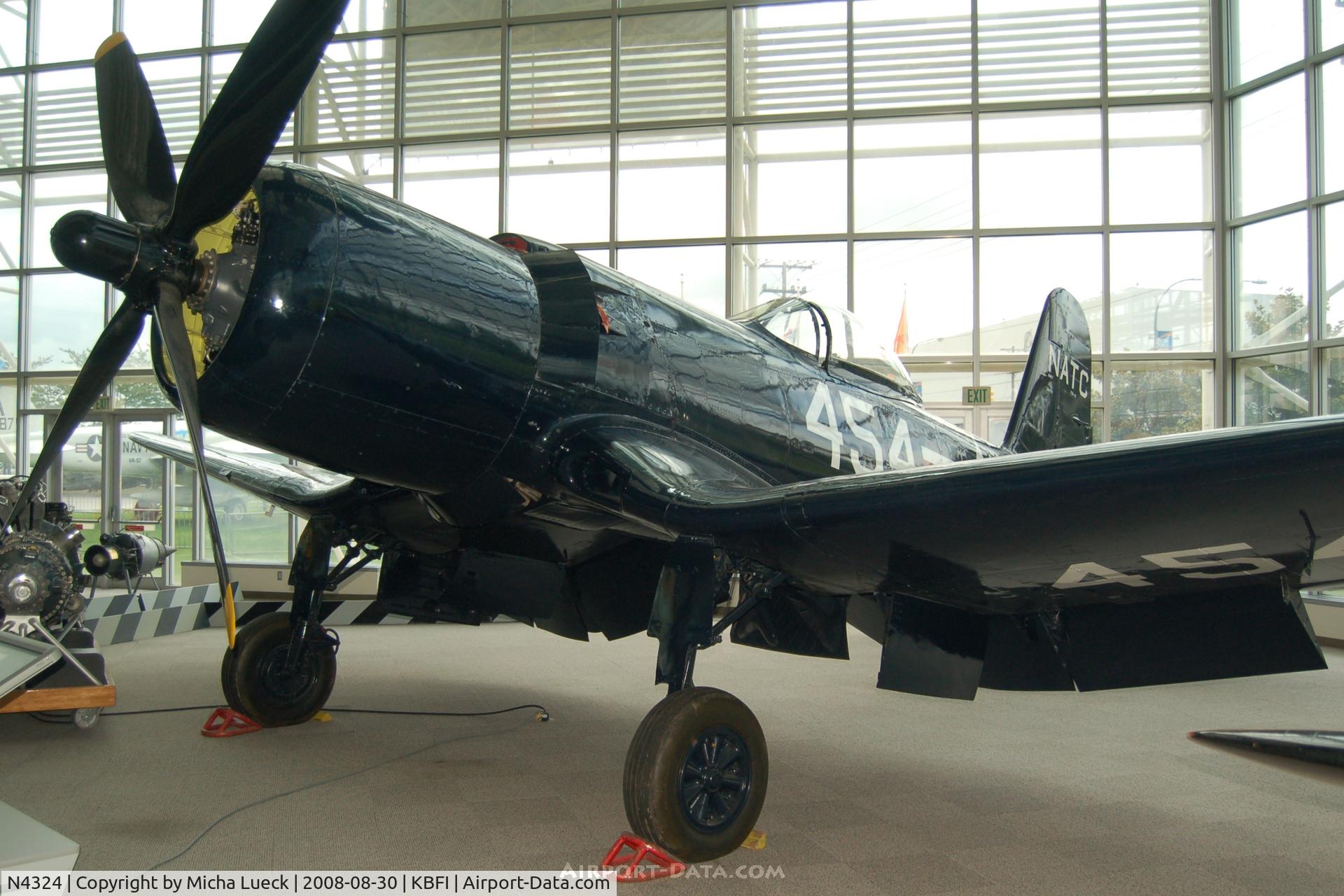 N4324, 1945 Goodyear F2G-1 Corsair C/N 6163, At the Museum of Flight, Seattle