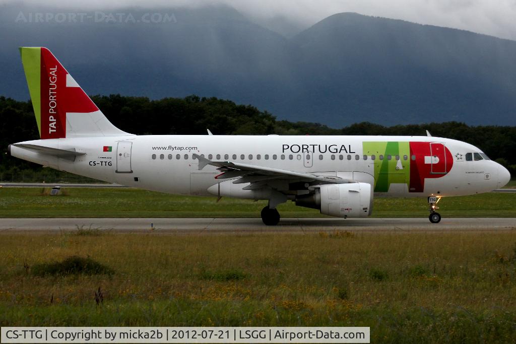 CS-TTG, 1998 Airbus A319-111 C/N 906, Landing in 05