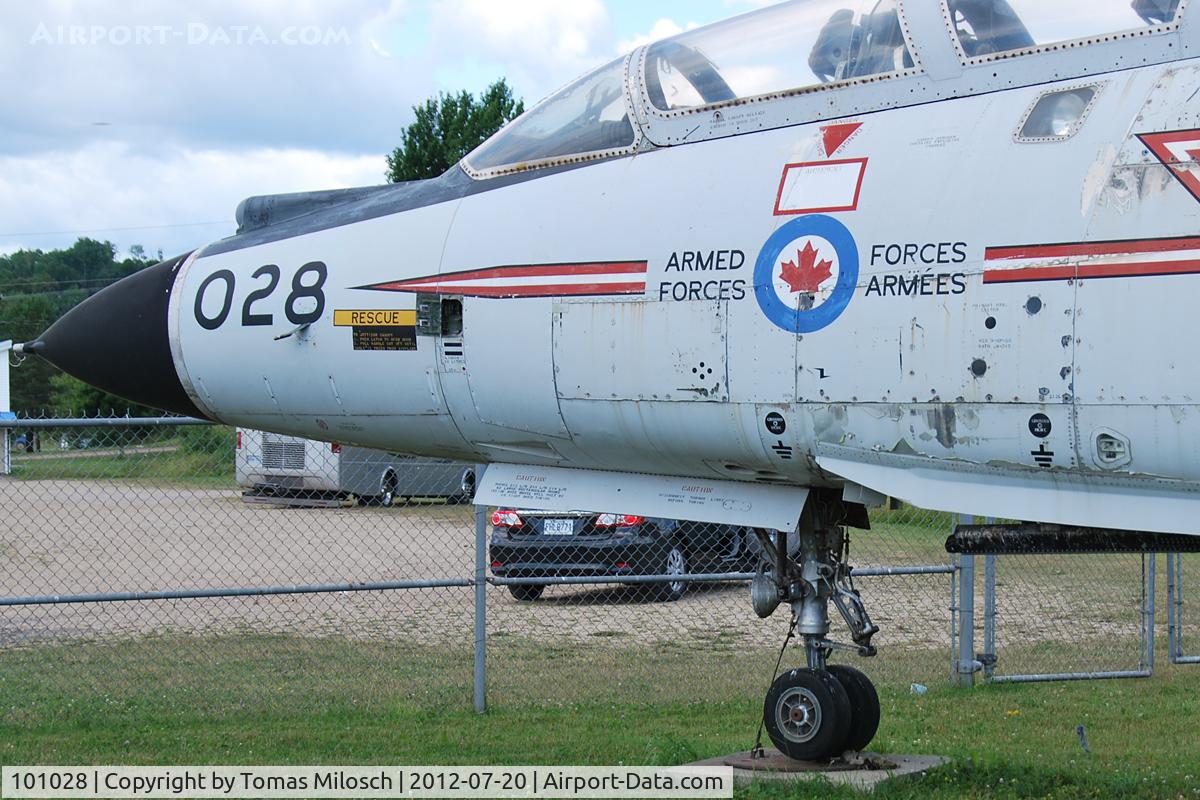 101028, 1957 McDonnell CF-101B Voodoo C/N 524, Displayed at New Brunswick Railway (!) Museum in Hillsborough, New Brunswick, Canada.