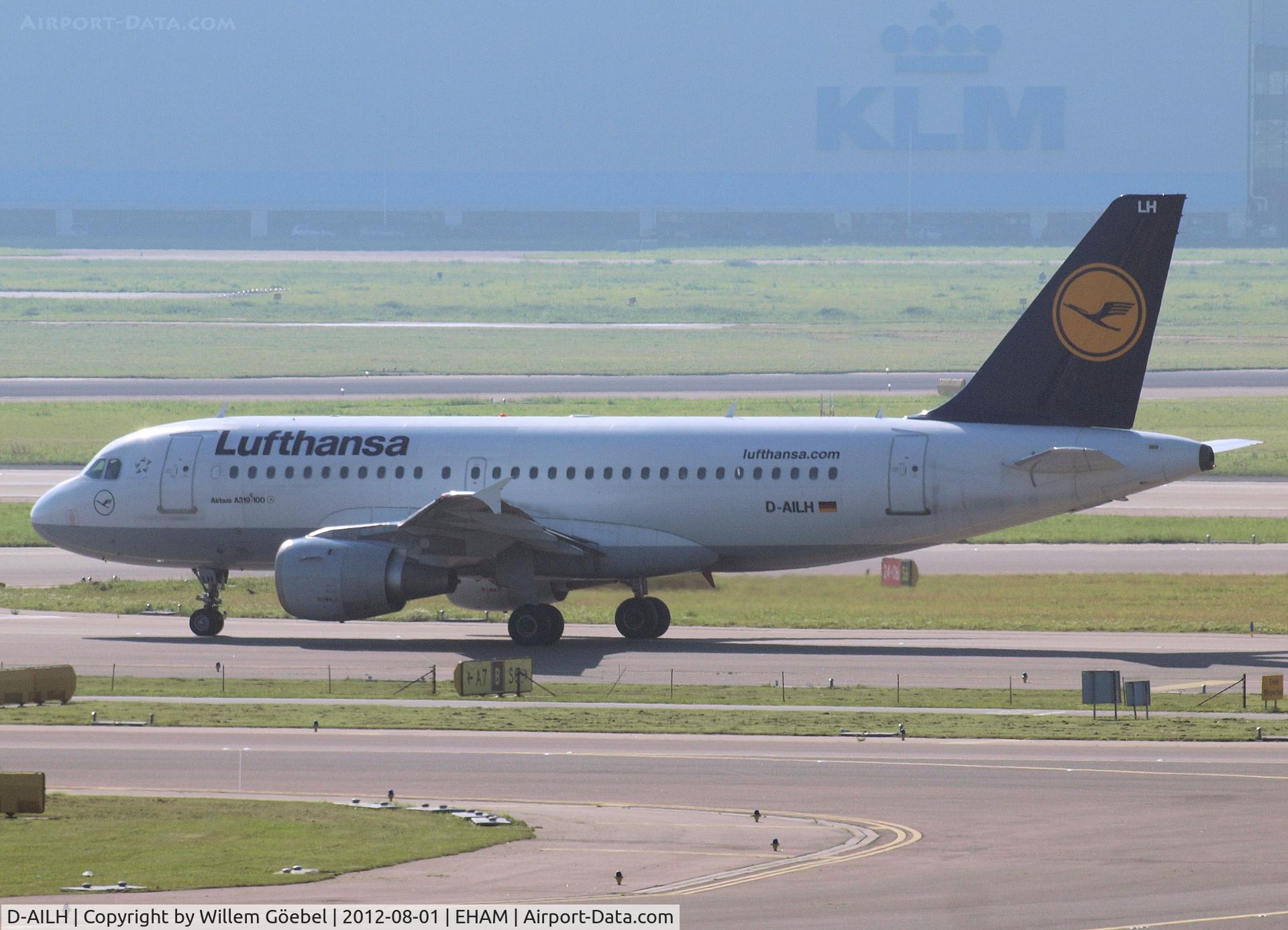 D-AILH, 1997 Airbus A319-114 C/N 641, Taxi to runway 24 of Amsterdam Airport