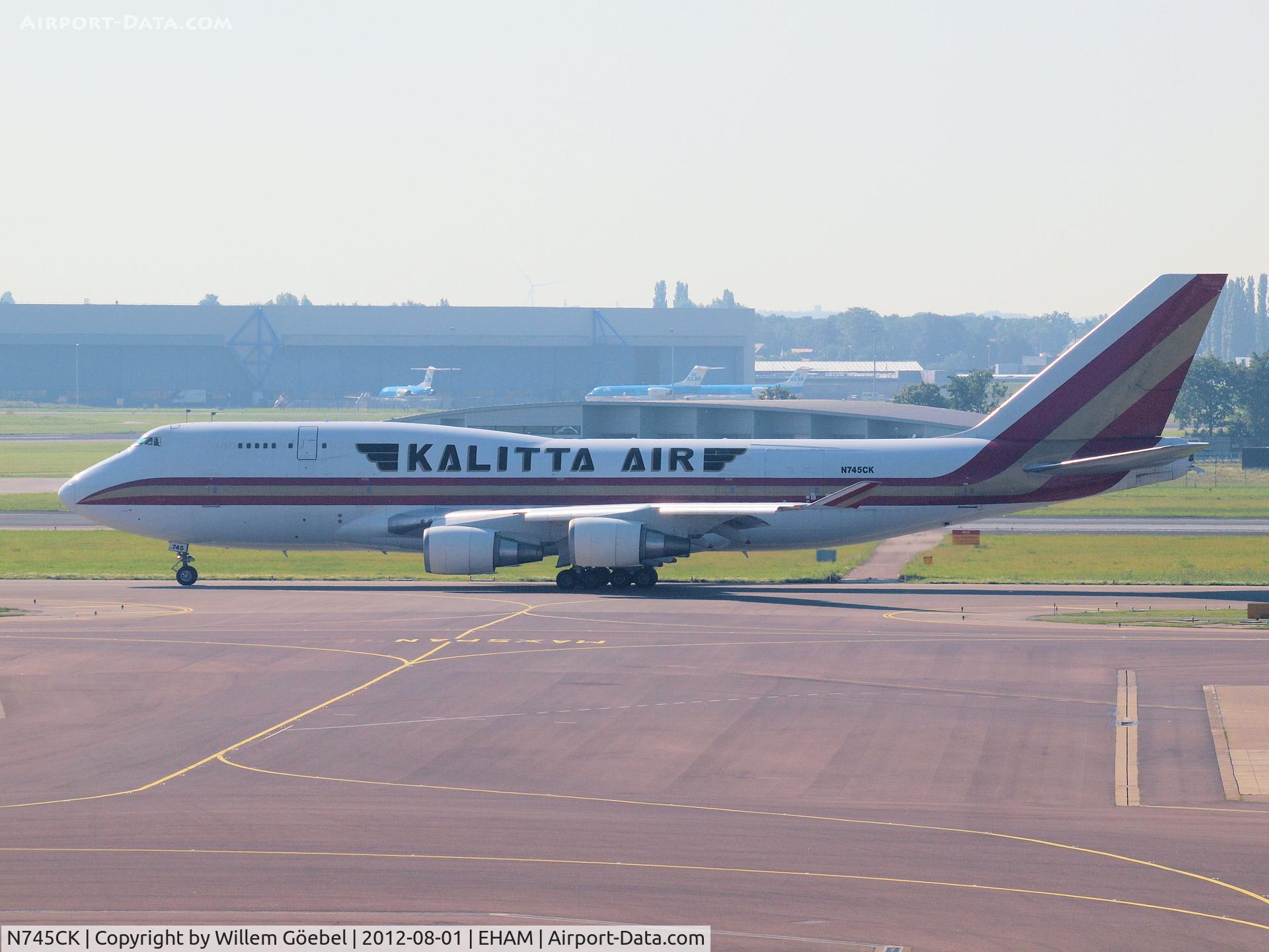 N745CK, 1998 Boeing 747-446BCF C/N 26361, Taxi to runway 24 of Amsterdam Airport