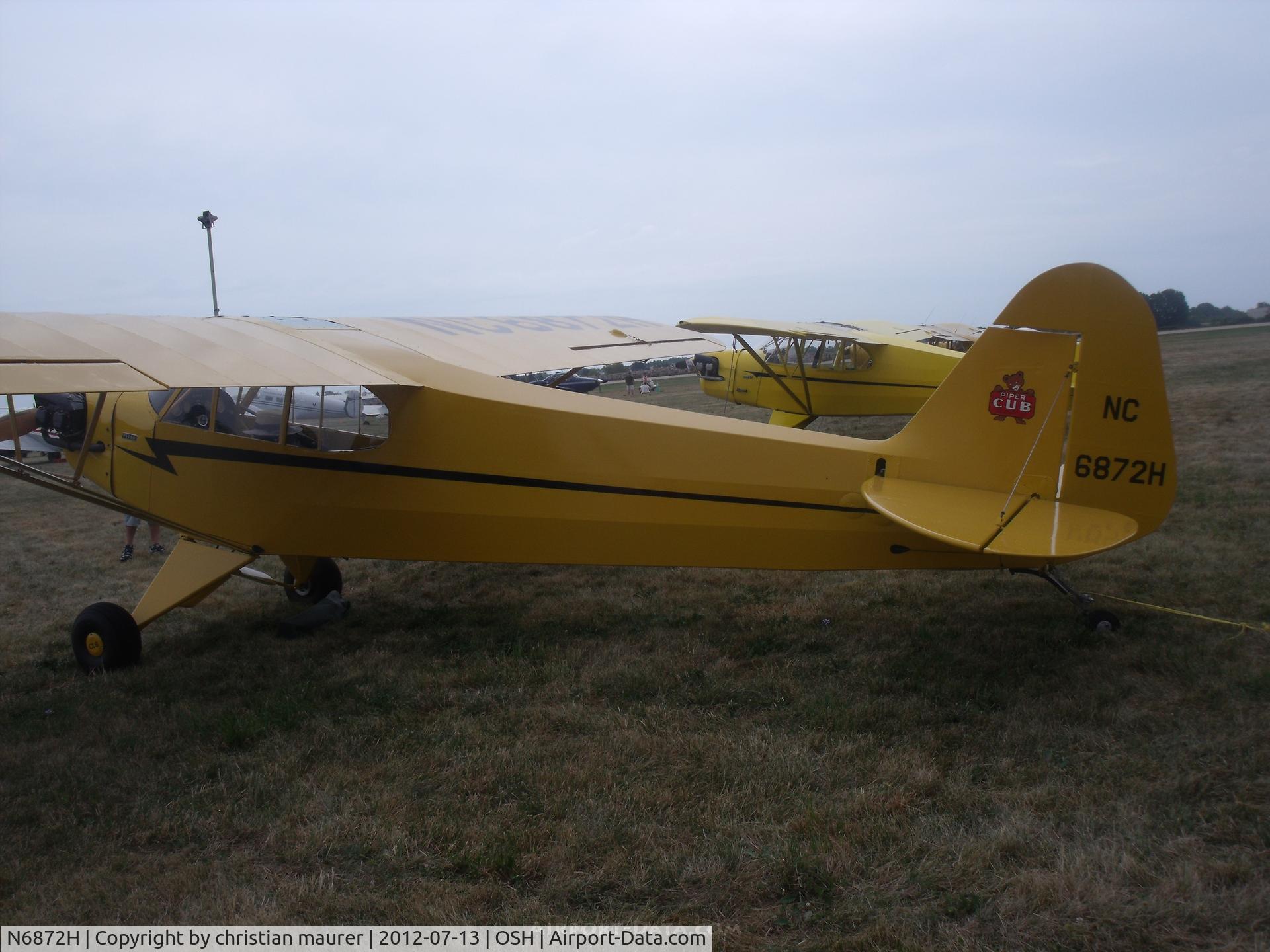 N6872H, 1946 Piper J3C-65 Cub C/N 20089, cub
