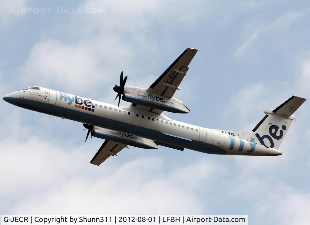 G-JECR, 2006 De Havilland Canada DHC-8-402Q Dash 8 C/N 4139, Taking off ryw 27
