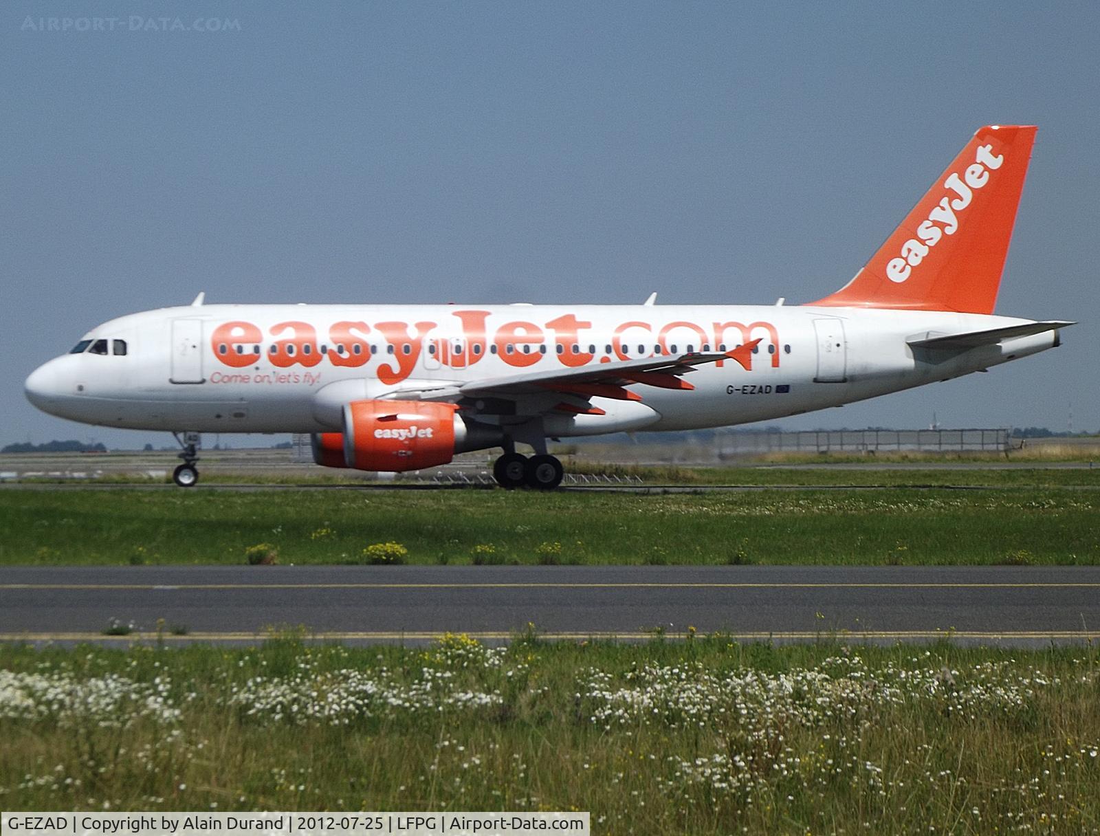 G-EZAD, 2006 Airbus A319-111 C/N 2702, Test flown as D-AVXI prior to delivery.