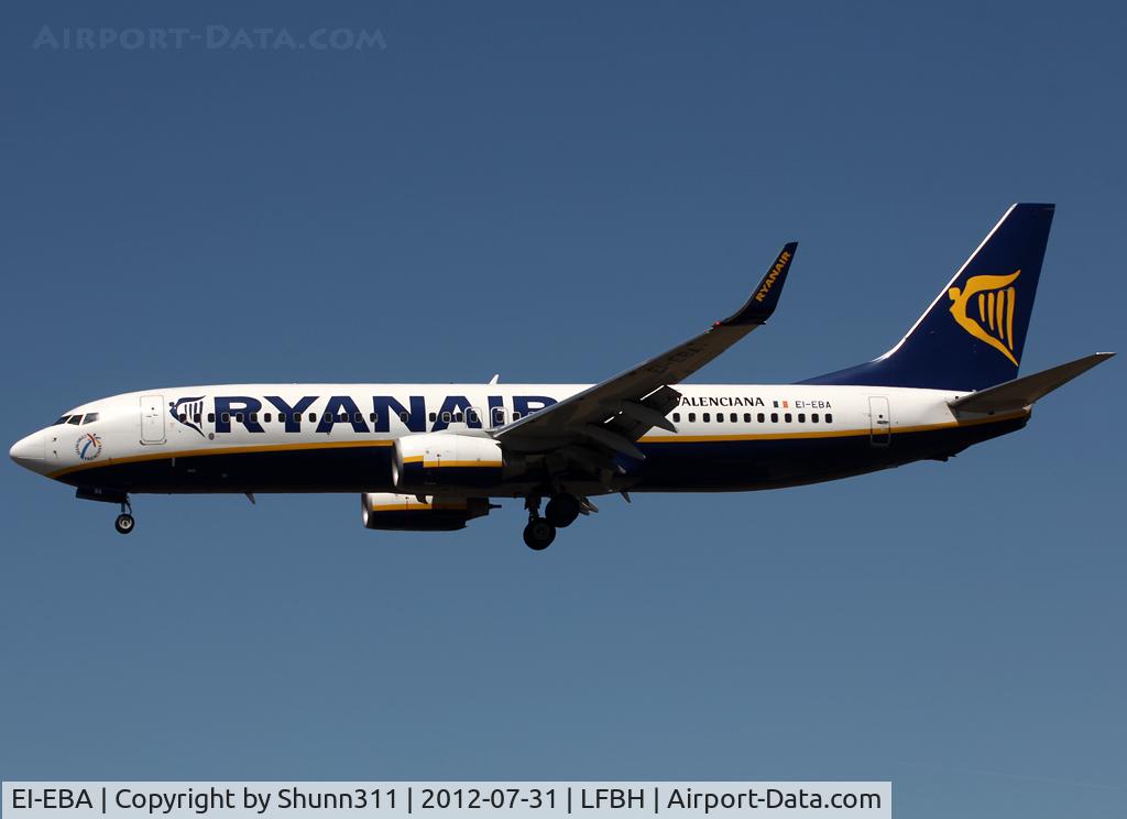 EI-EBA, 2008 Boeing 737-8AS C/N 37516, Landing rwy 27