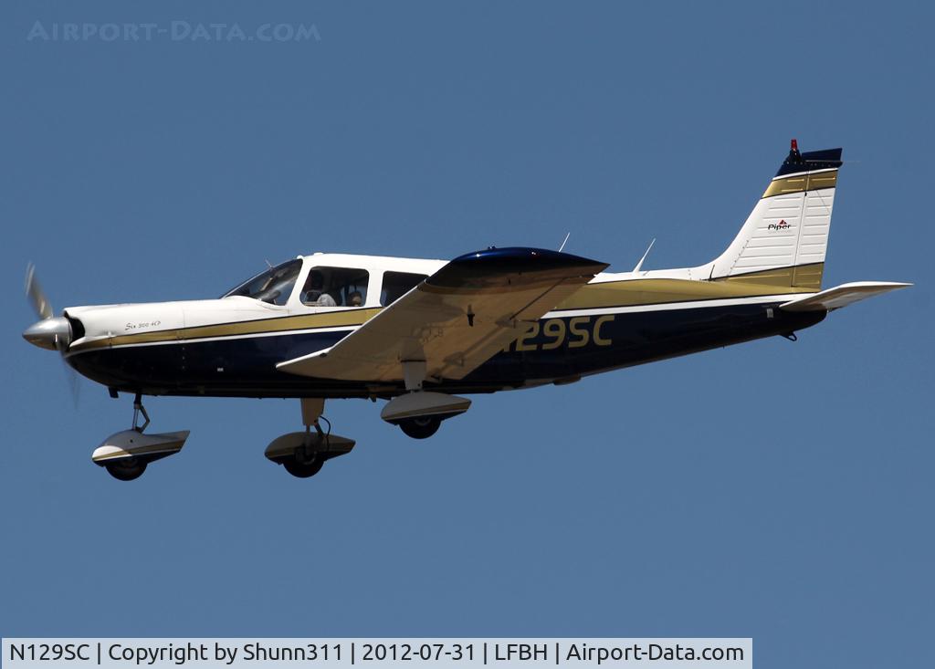 N129SC, Piper PA-32-300 Cherokee Six Cherokee Six C/N 32-7440057, Landing rwy 27