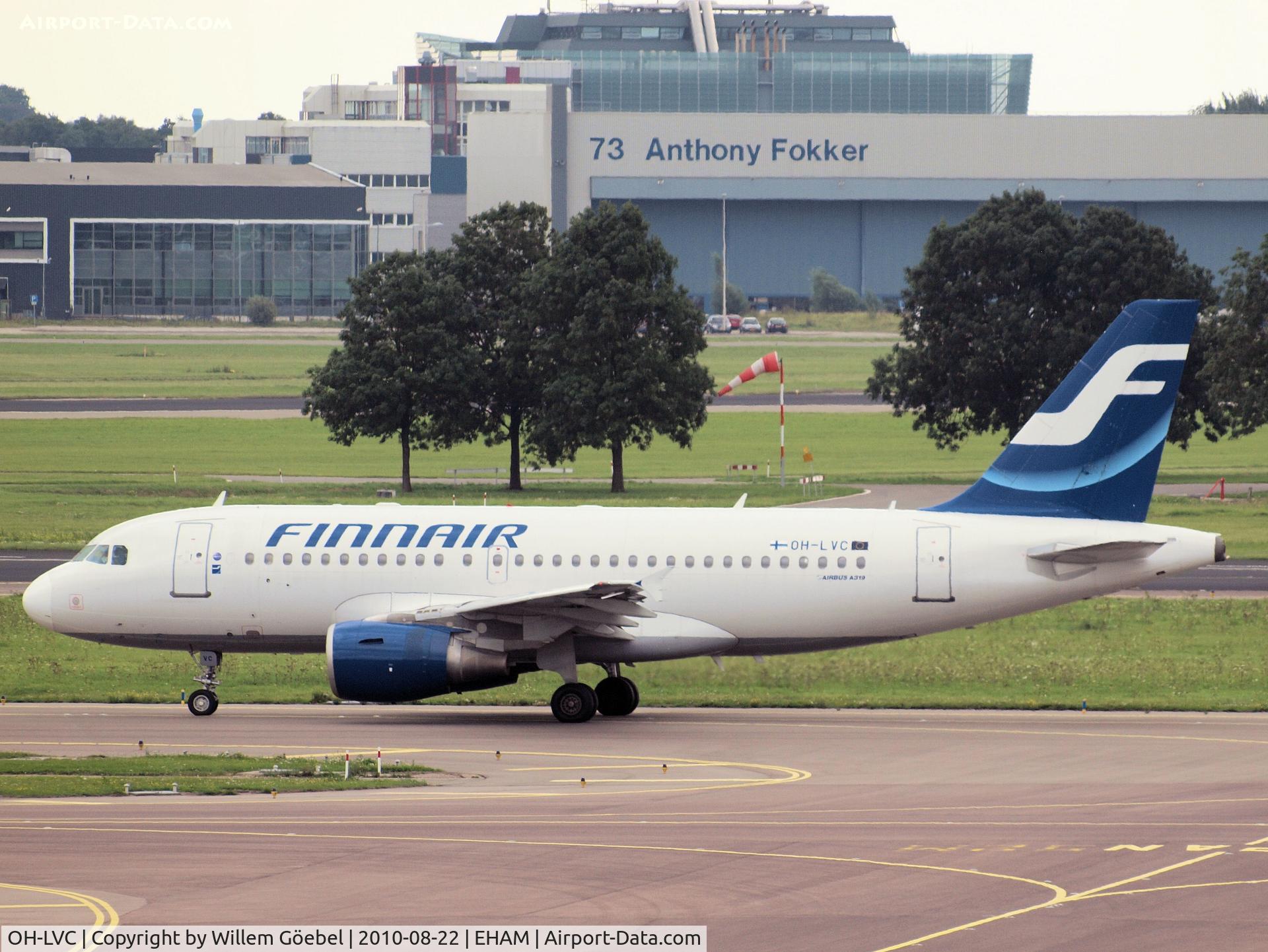 OH-LVC, 2000 Airbus A319-112 C/N 1309, Taxi to runway 24 of Amsterdam Airport