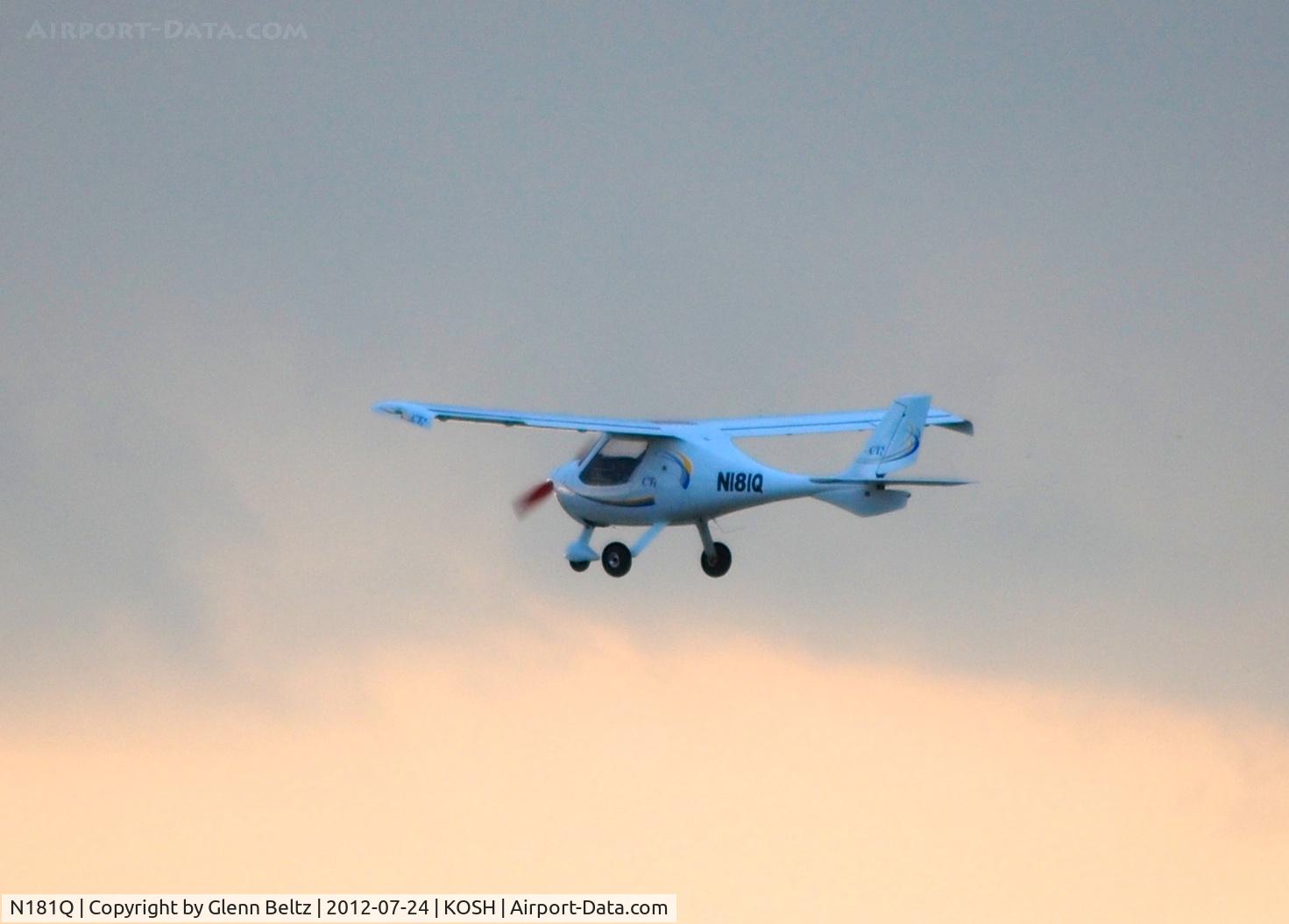 N181Q, 2004 Flight Design CT2K C/N 04-04-05, Departing EAA Airventure/Oshkosh on 24 July 2012.