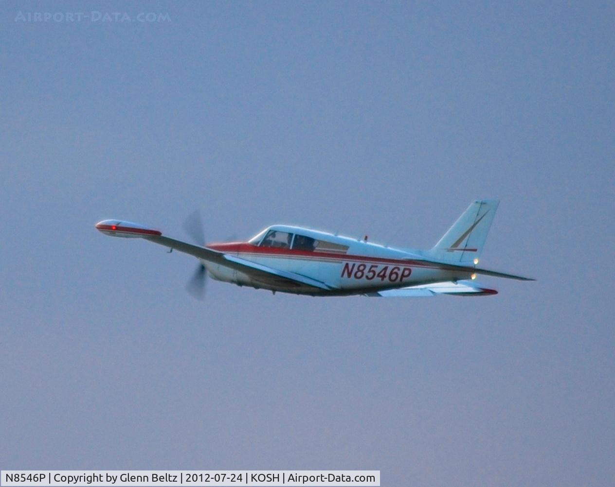 N8546P, 1964 Piper PA-24-260 Comanche C/N 24-4003, Departing EAA Airventure/Oshkosh on 24 July 2012.