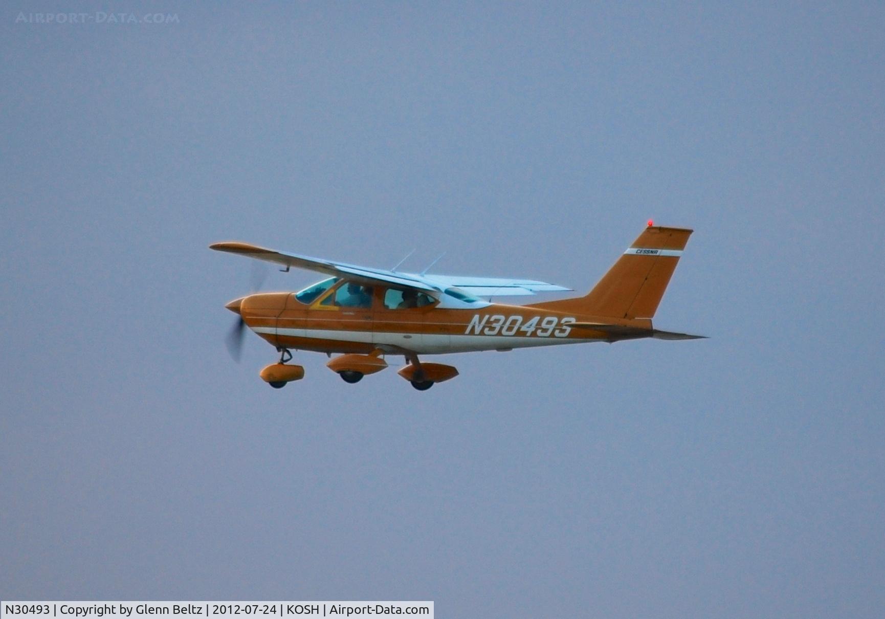 N30493, Cessna 177A Cardinal C/N 17701287, Departing EAA Airventure/Oshkosh on 24 July 2012.
