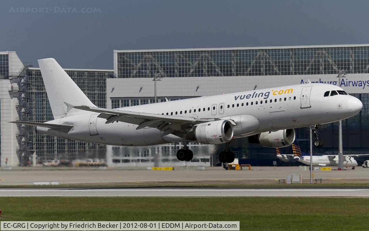 EC-GRG, 1990 Airbus A320-211 C/N 143, moments prior touchdown