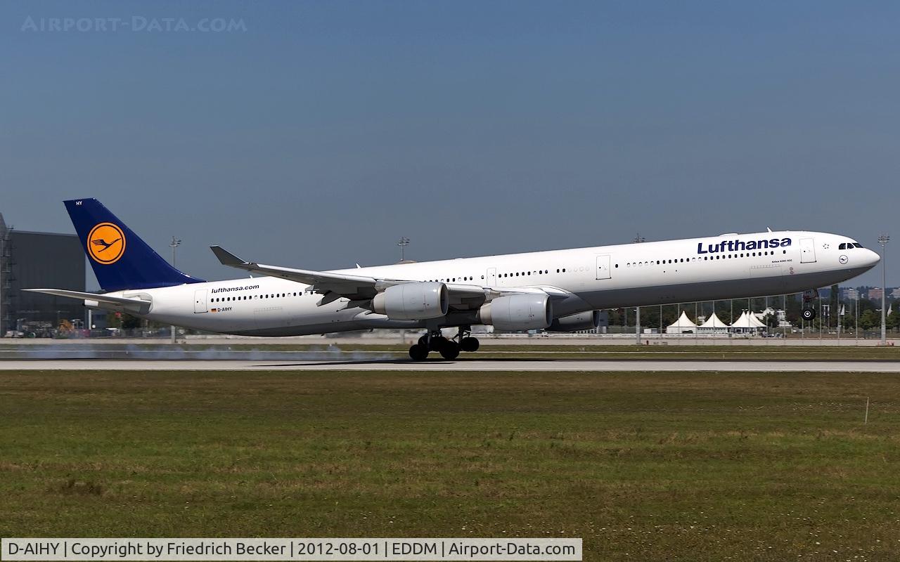 D-AIHY, 2009 Airbus A340-642X C/N 987, touchdown