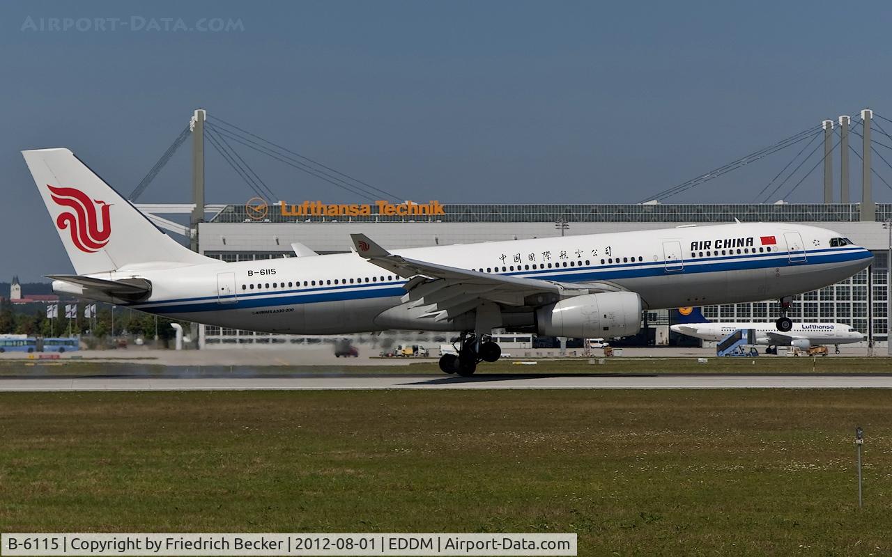 B-6115, 2008 Airbus A330-243 C/N 909, touchdown