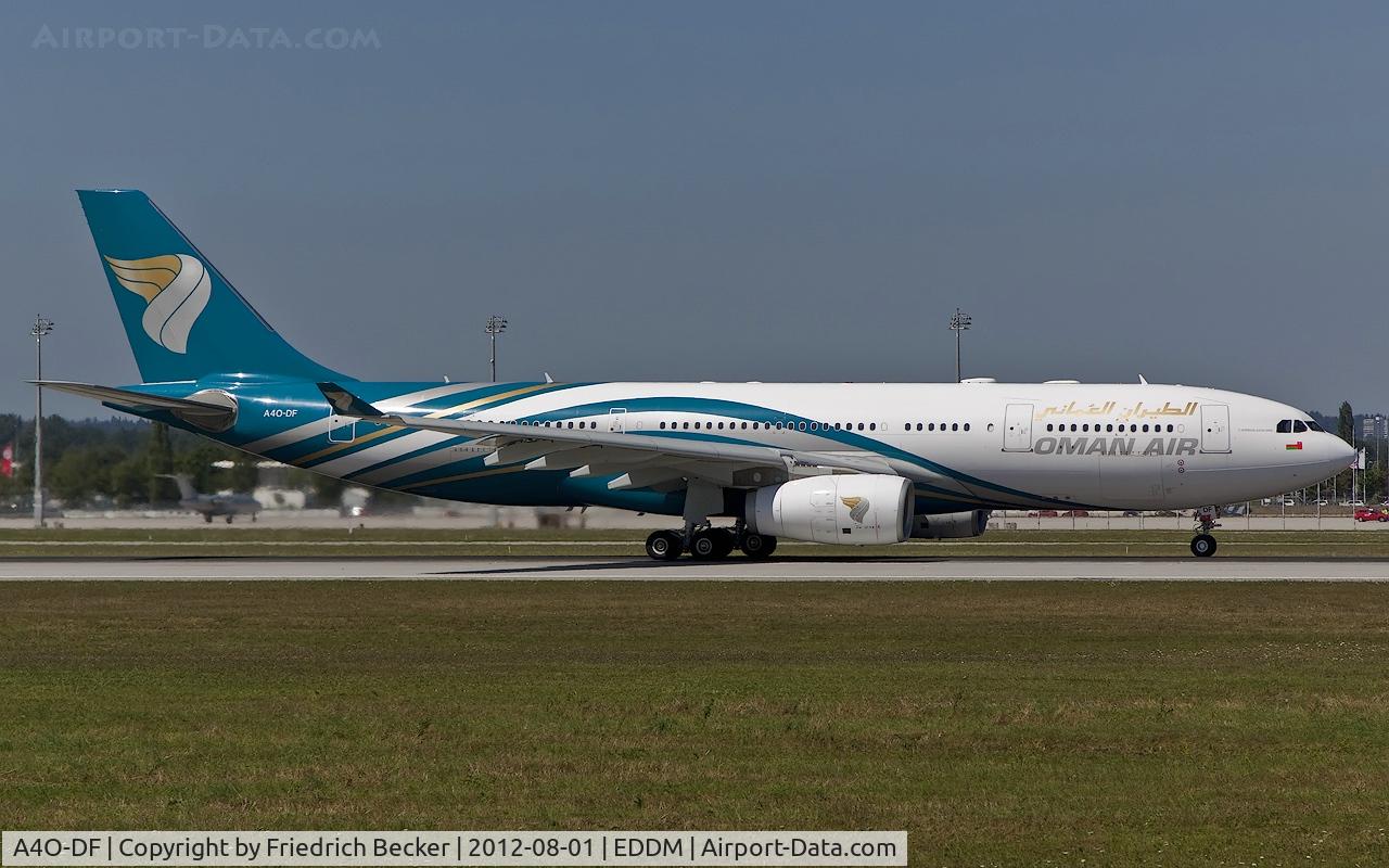 A4O-DF, 2010 Airbus A330-243 C/N 1120, departure from Munich