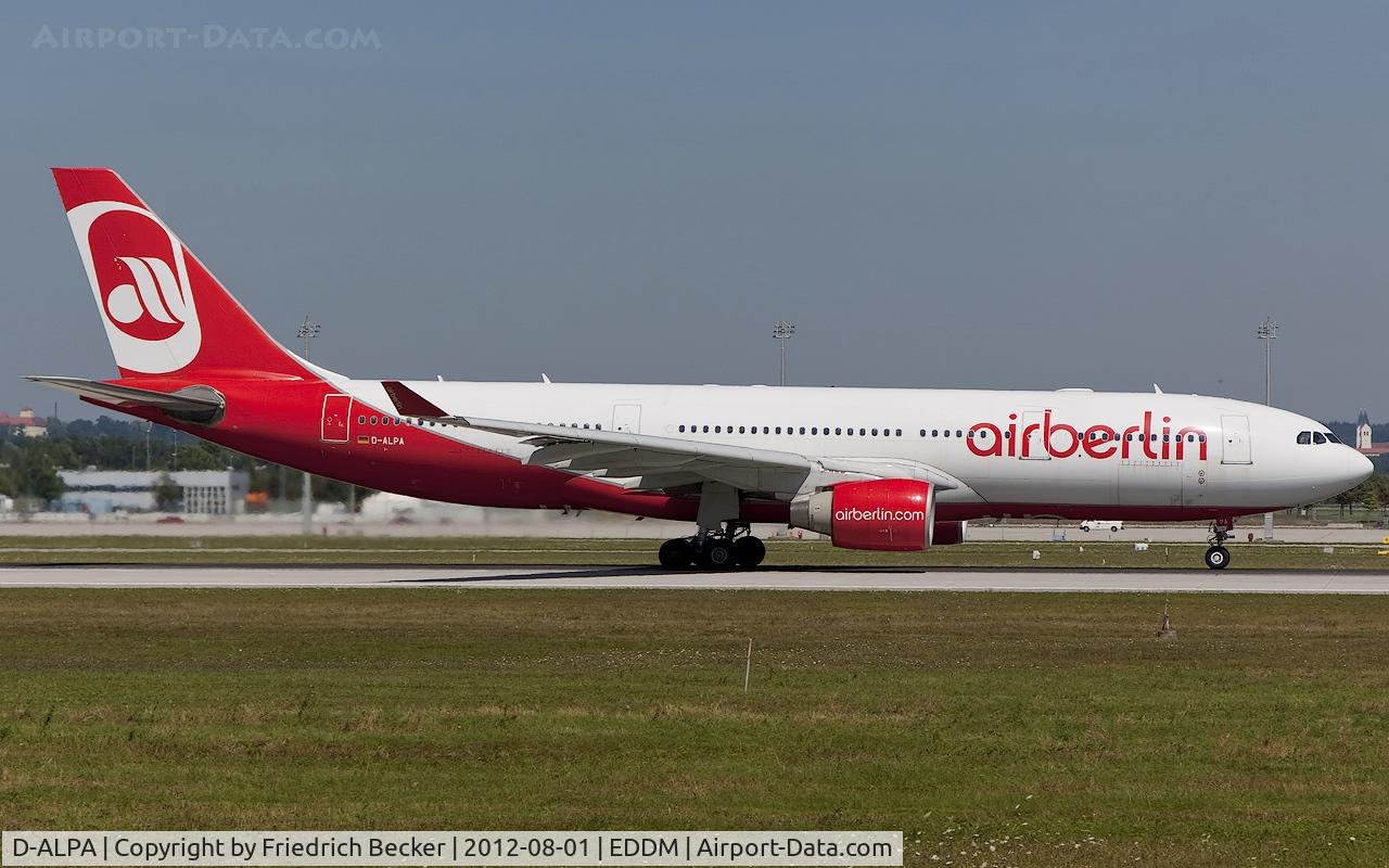D-ALPA, 2001 Airbus A330-223 C/N 403, departure from Munich
