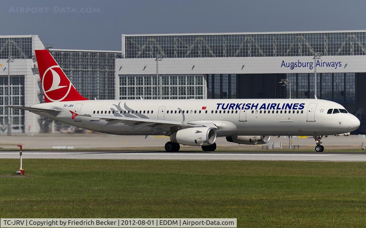 TC-JRV, 2012 Airbus A321-231 C/N 5077, departure from Munich