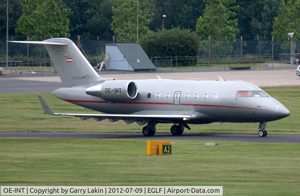 OE-INT, Bombardier CL-600-2B16 Challenger 605 C/N 5758, at Farnborough