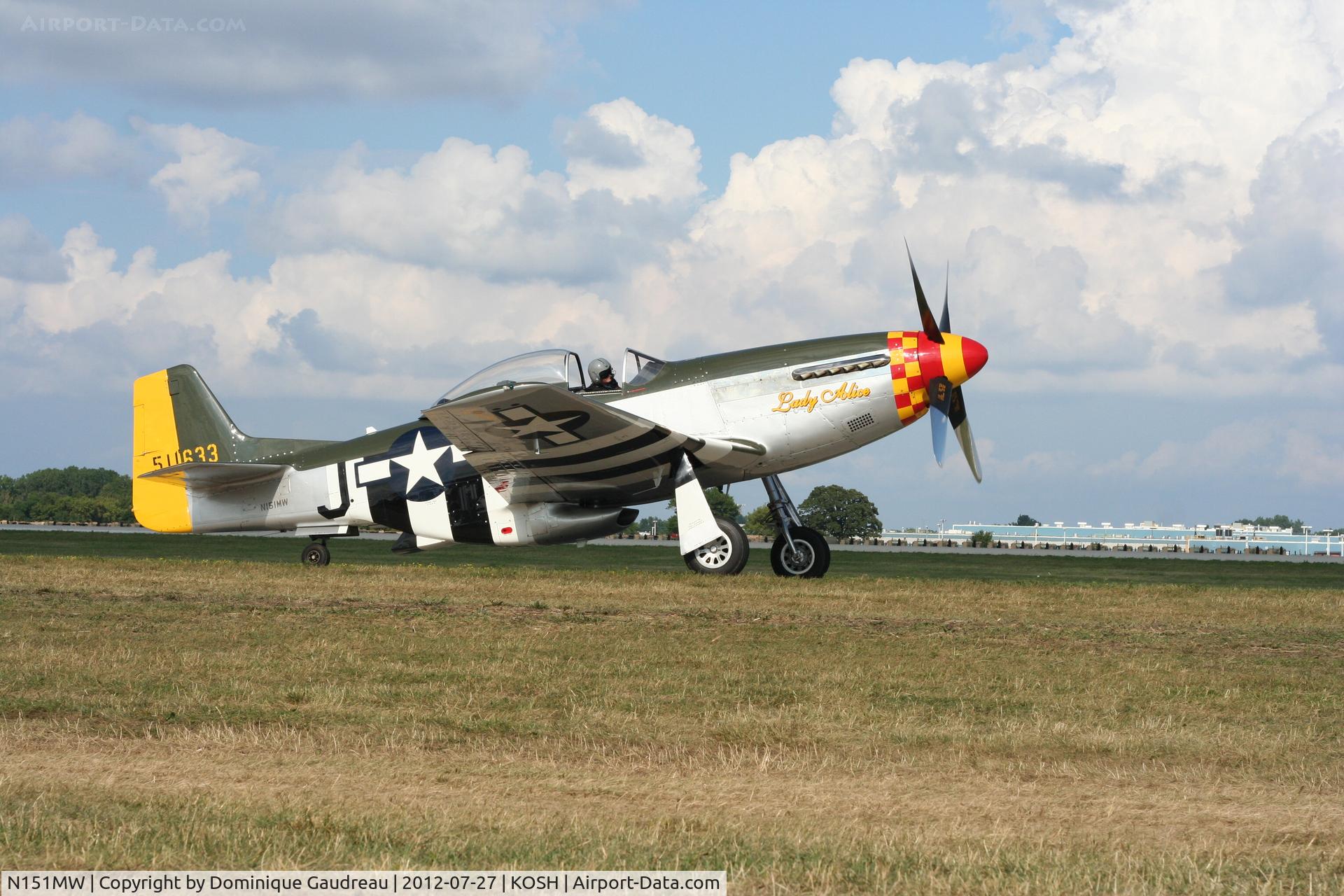 N151MW, 1945 North American P-51D Mustang C/N 124-48386, Photo from Oshkosh